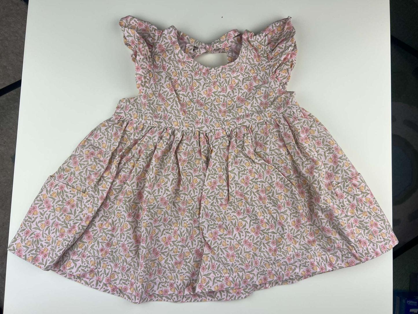 Nest and Nurture Poppy tunic, light pink floral, 12-24m, Kids 24 Month (18-24M)