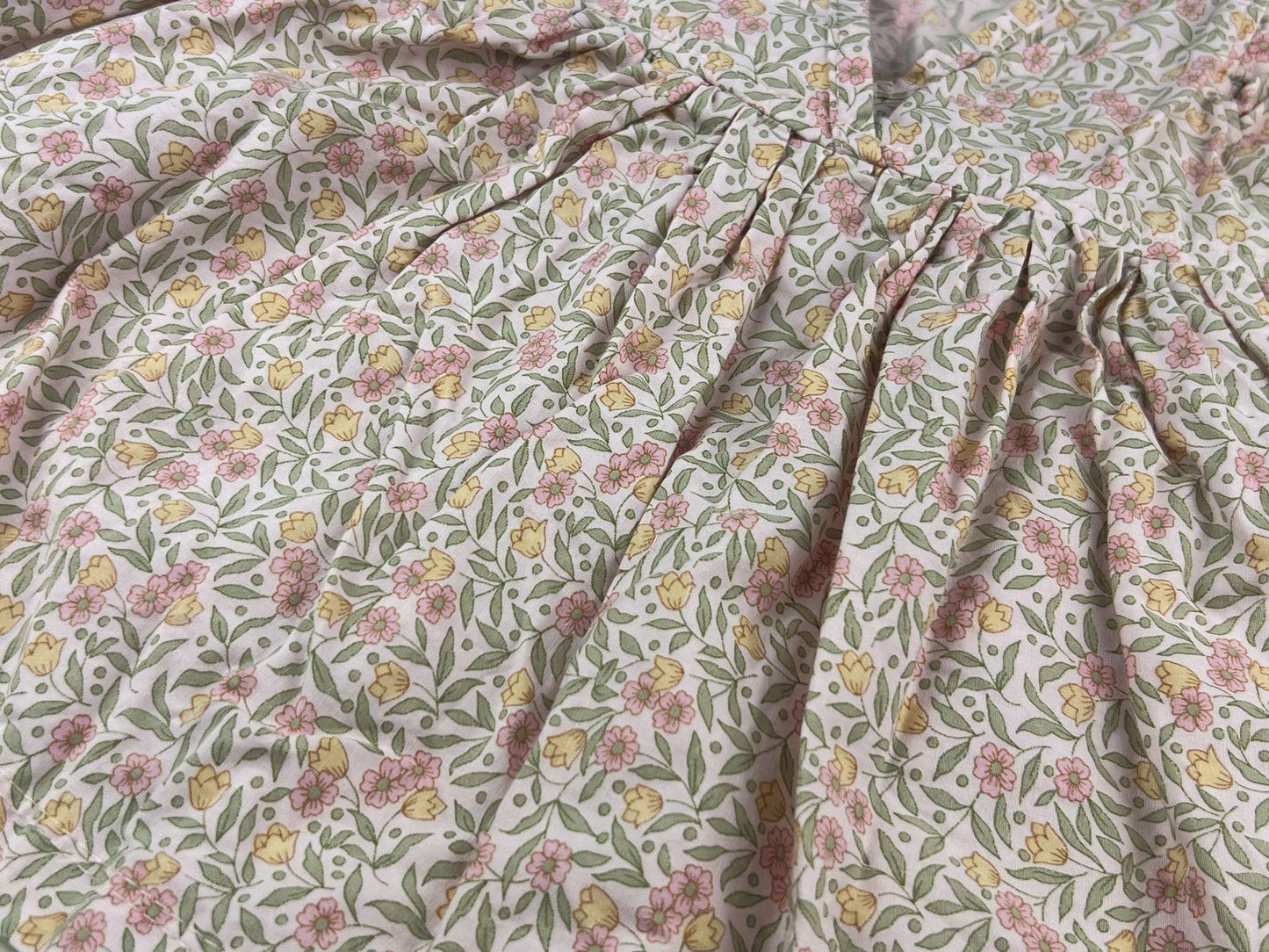 Nest and Nurture Poppy tunic, light pink floral, 12-24m, Kids 24 Month (18-24M)