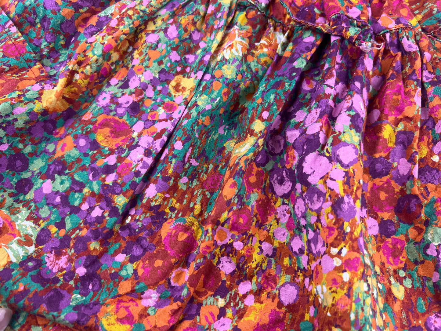 Nest and Nurture Freya dress, painted sunflowers, 2T, Kids 2T