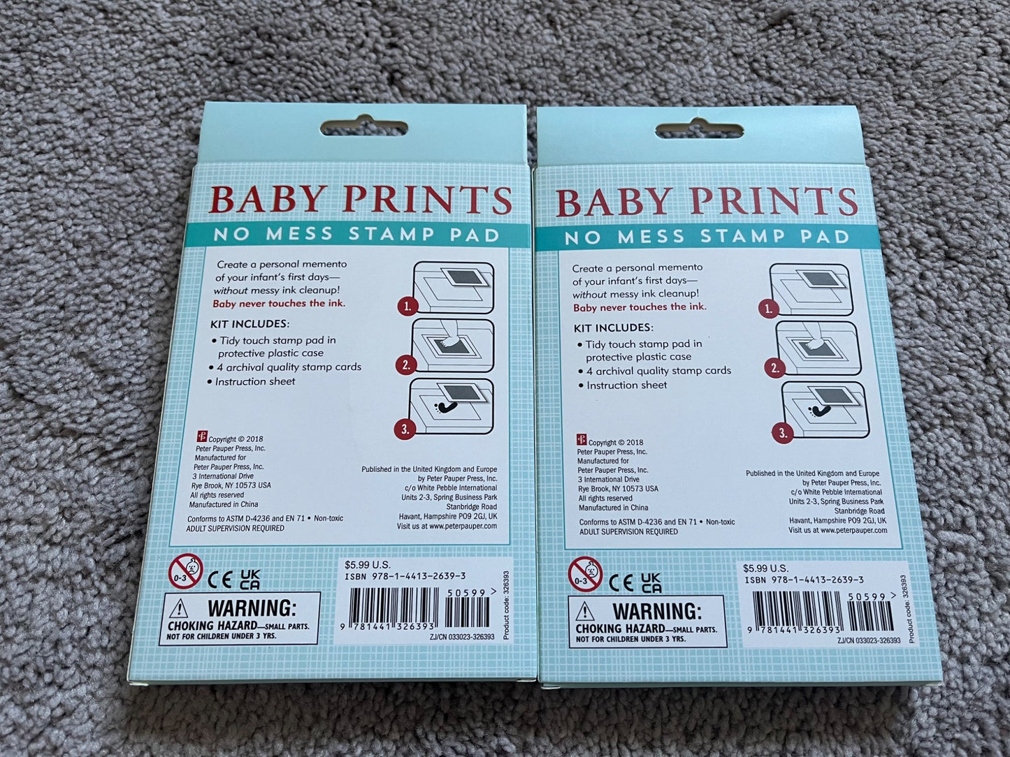 BNWT - Baby Prints No Mess Stamp Kit
