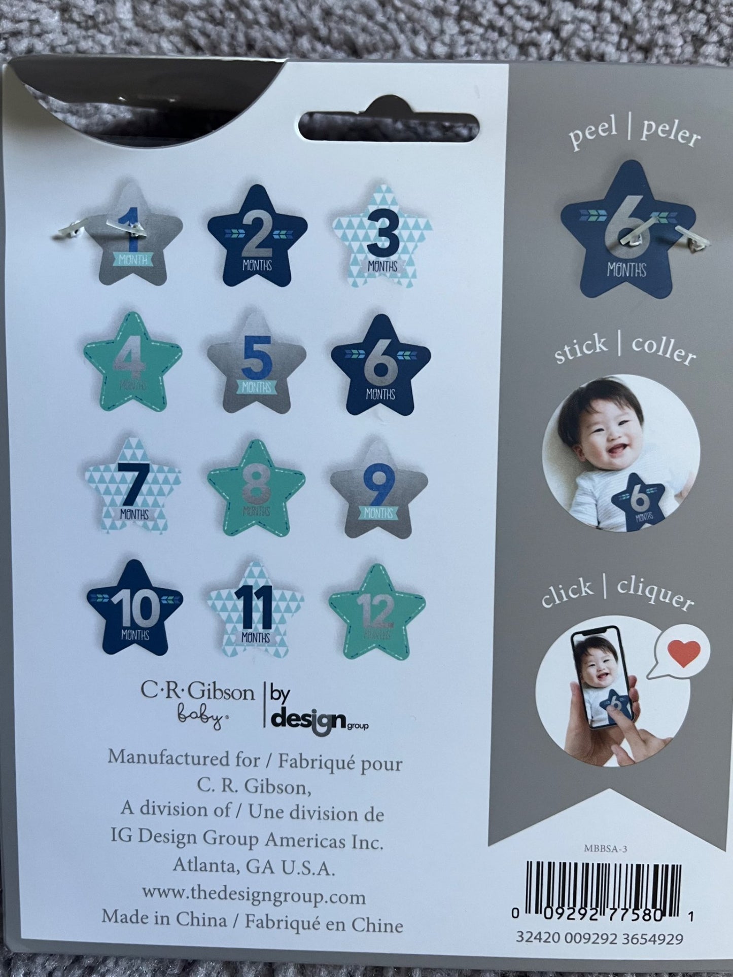 Monthly Stickers - 1-12 months