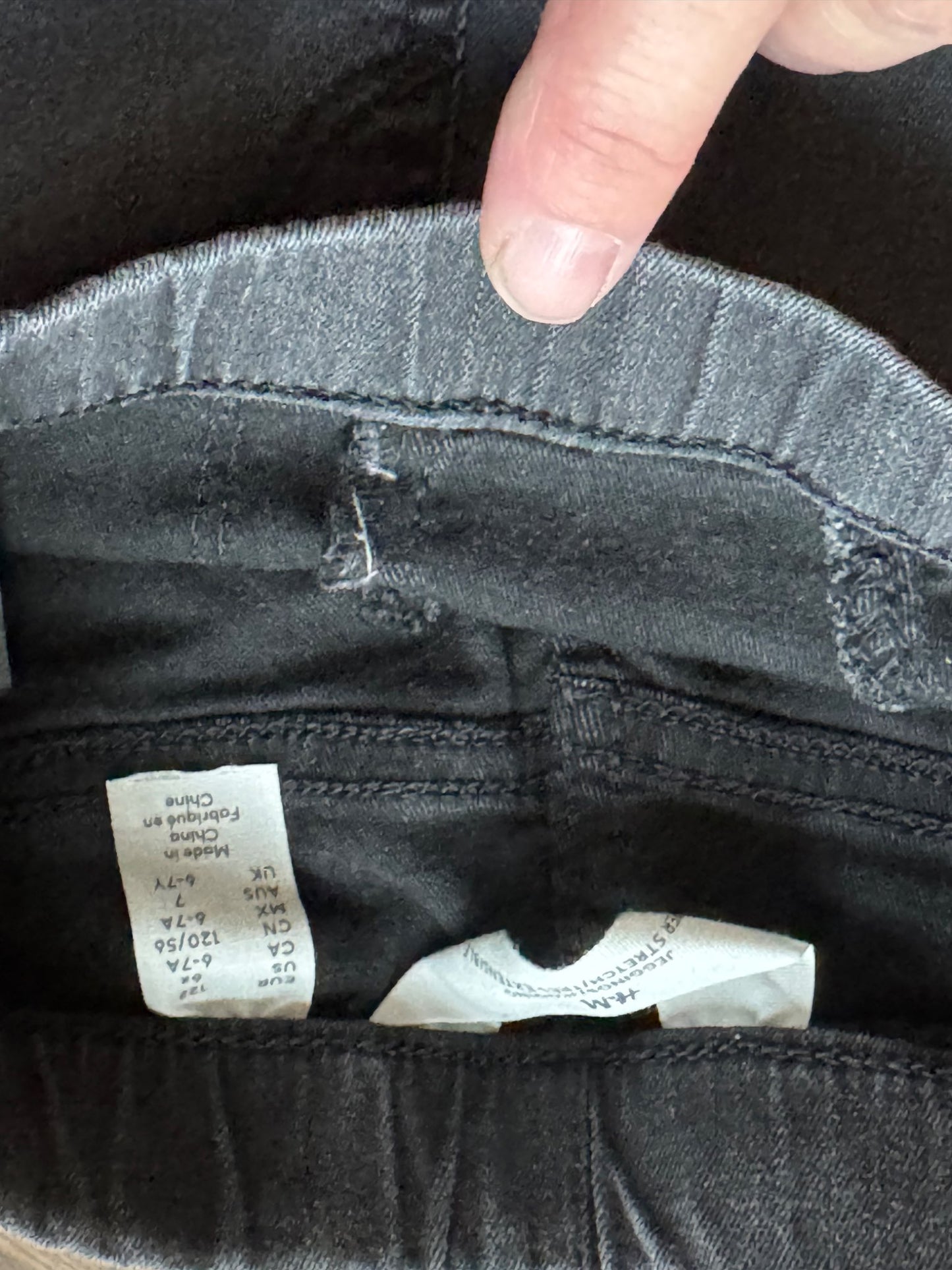 3 pairs H&M skinny jeans, Kids 7 & 8 (small)