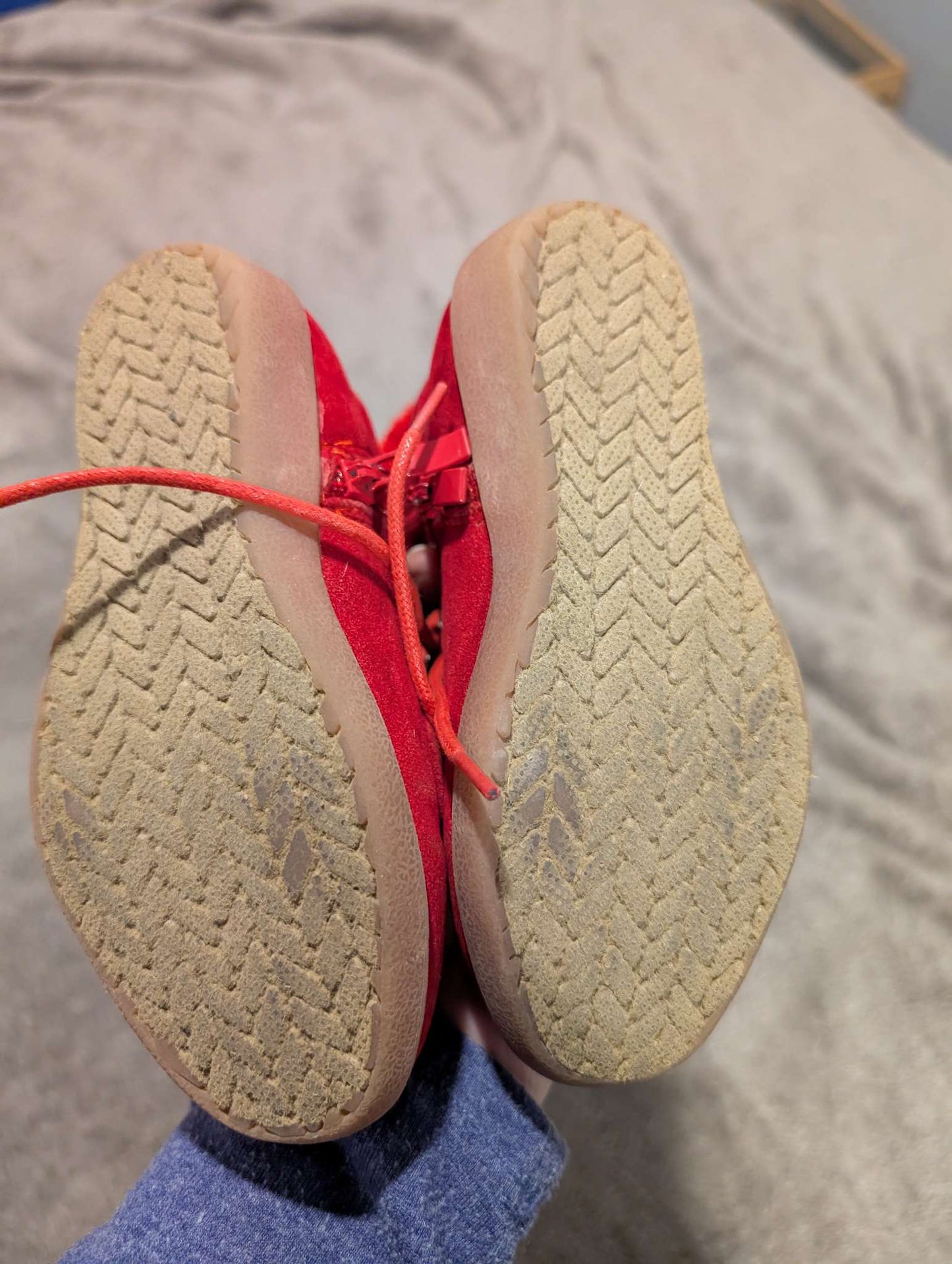 Red girls boots, Shoes 10 (Toddler:2-4yr)