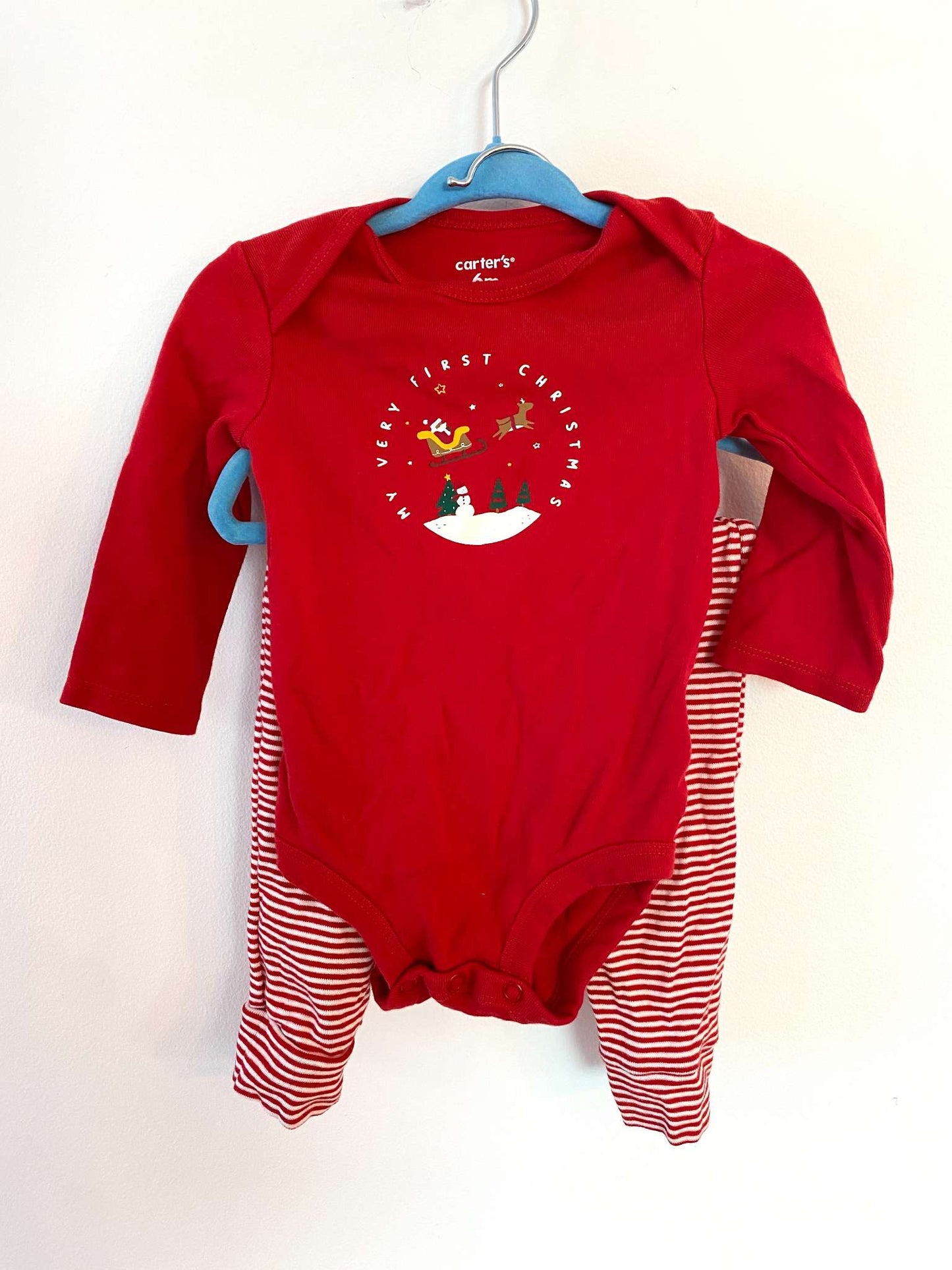 Carter's My First Christmas Outfit 6M, Kids 6 Month (3-6M)