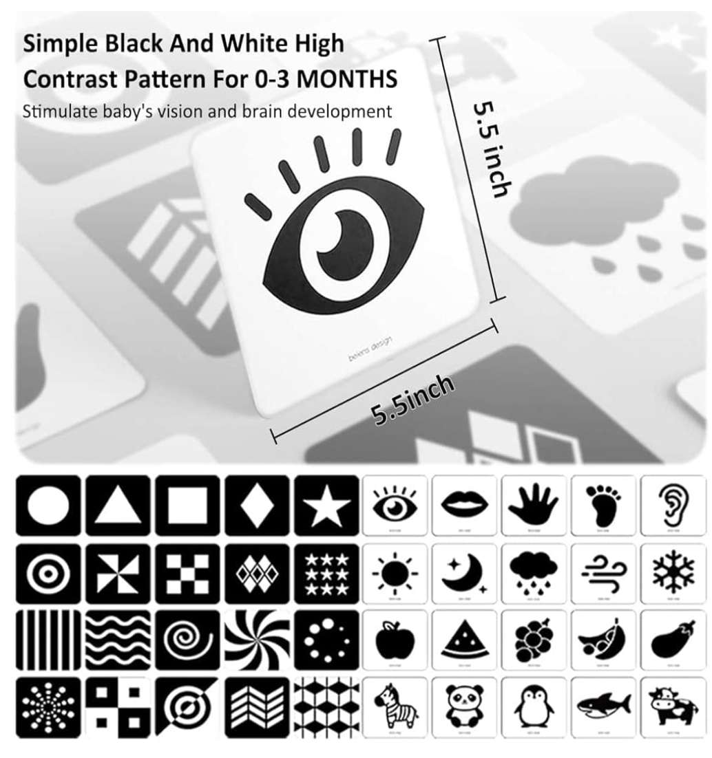 Beiens Black & White Visual Stimulus Cards (MSRP $20)
