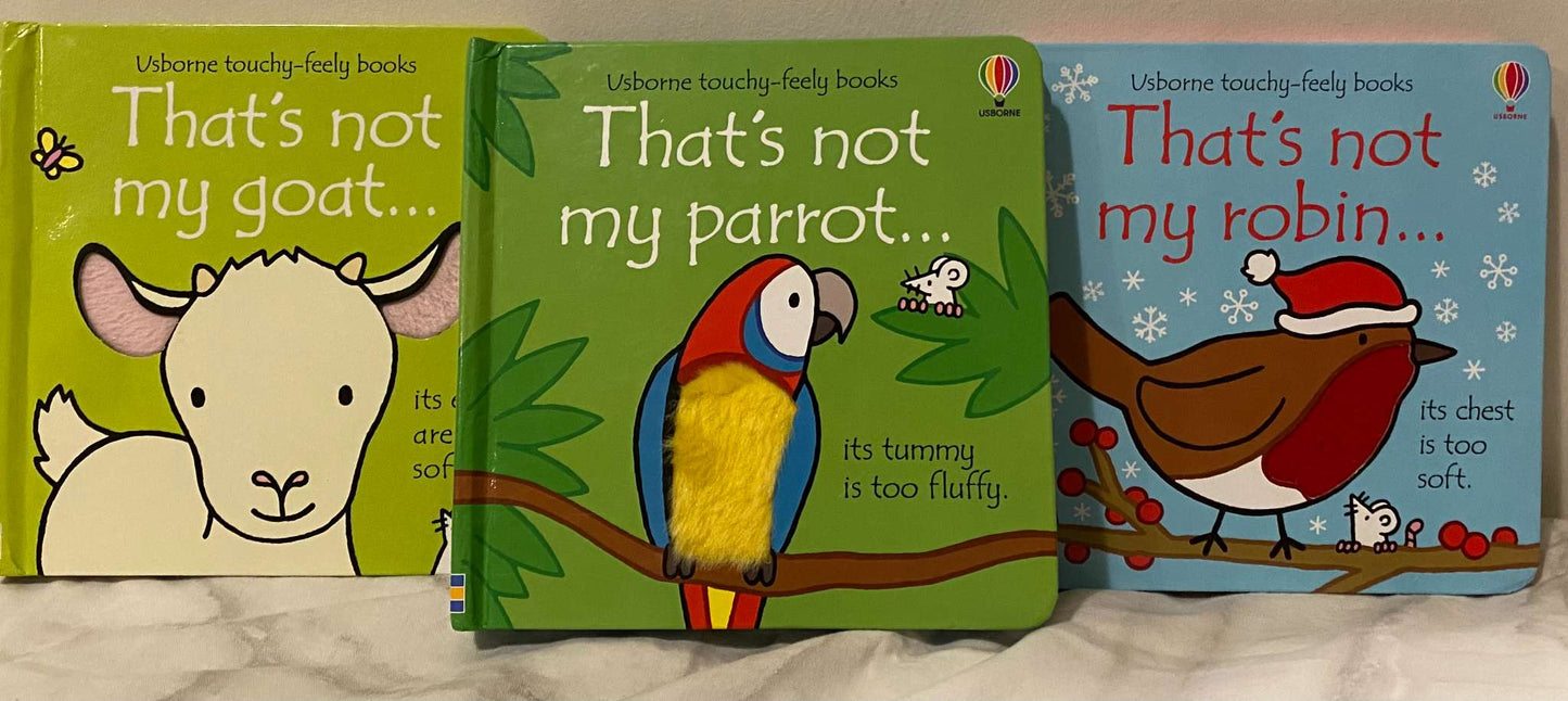 Bundle of 3 Usborne Touchy Feely Books (MSRP $45)