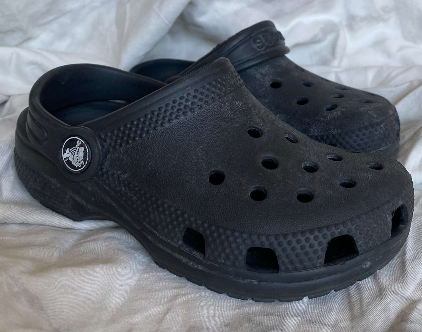 Black Crocs Sz 10, Shoes 10 (Toddler:2-4yr)