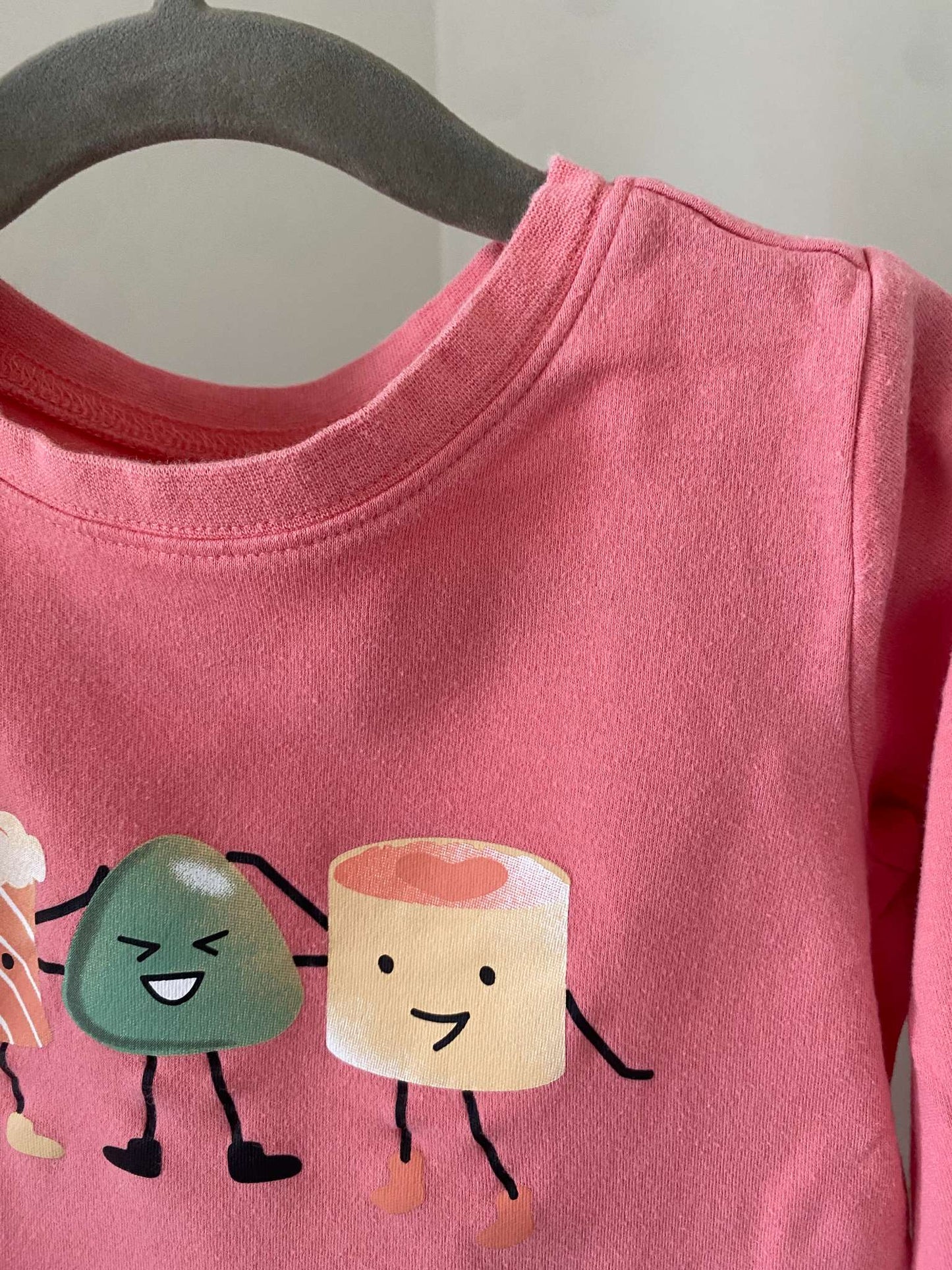 Pekkle Sushi Ha Ha 2 piece Pajama Set Sz 4/5, Kids 4/4T