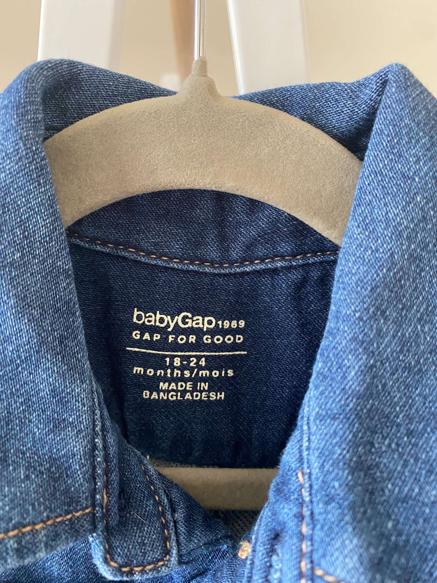 Baby Gap Denim Jumpsuit 18-24m, Kids 24 Month (18-24M)