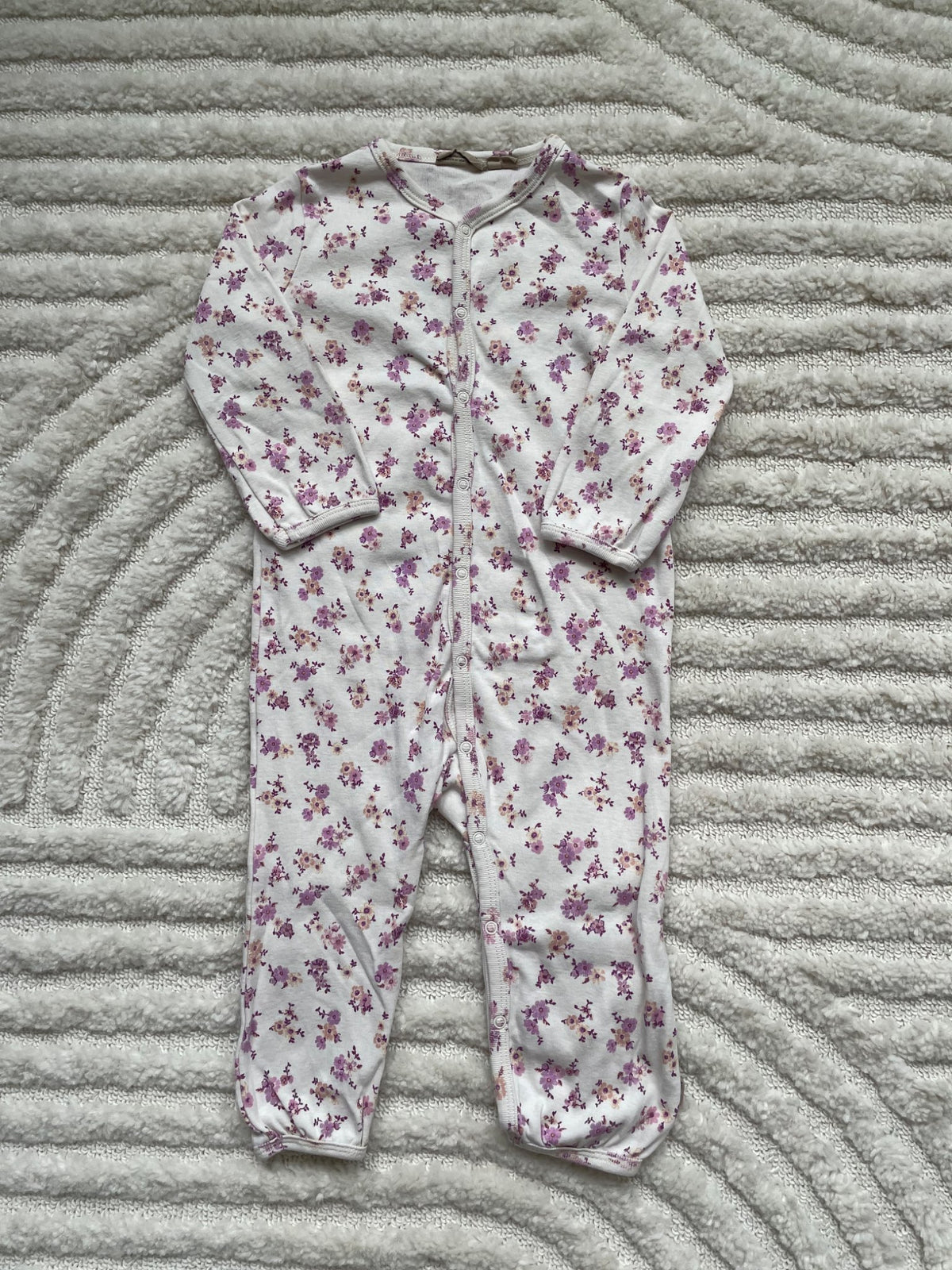 Wheat button up romper 12m, Kids 12 Month (9-12M)