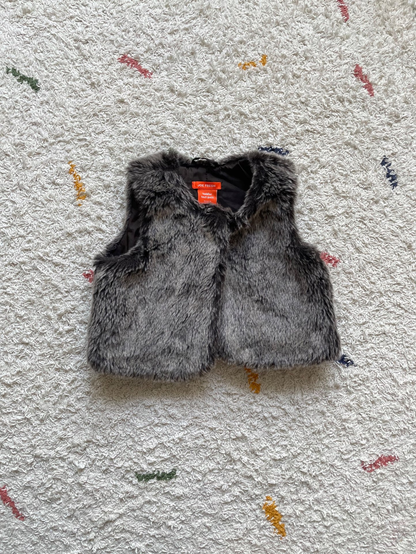 Joe Fresh faux fur vest 2Y, Kids 2T