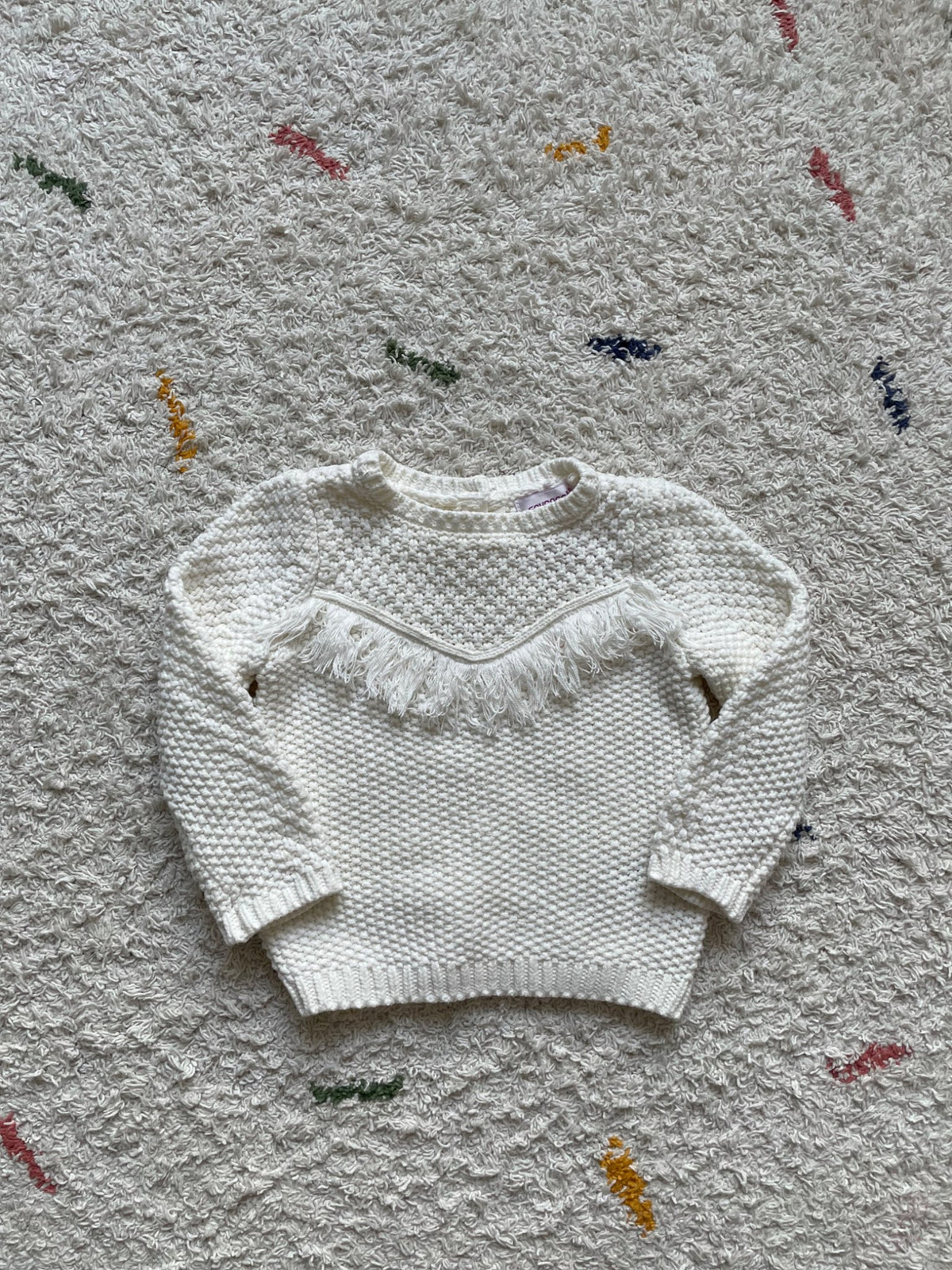 12-18m white knit sweater, Kids 18 Month (12-18M)