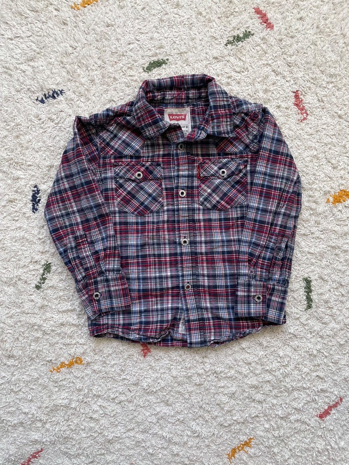 Levi's plaid button up 3-4Y top, Kids 3T
