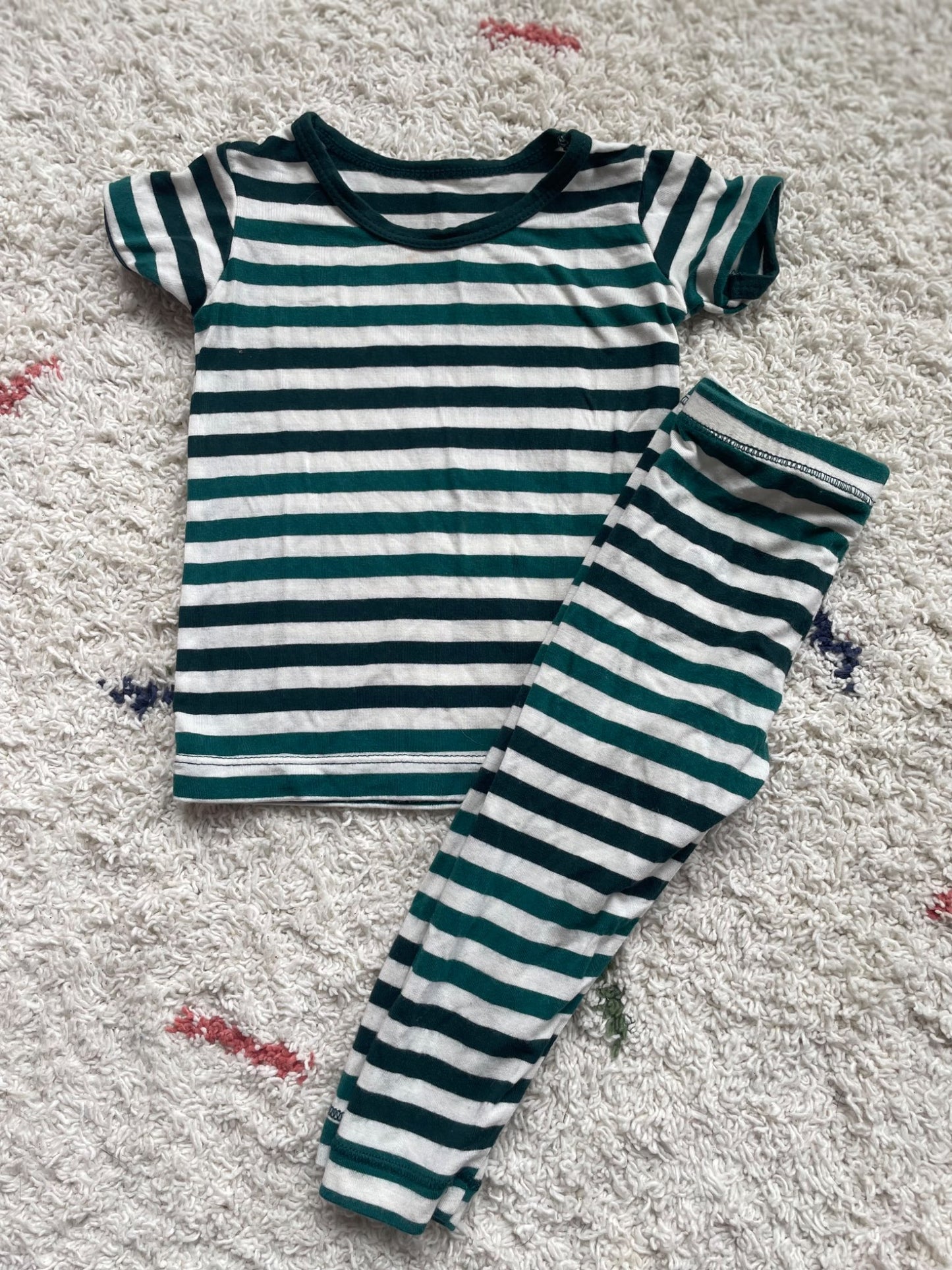 Kickee Pants tee/pantsbamboo set 6-12m, Kids 12 Month (9-12M)