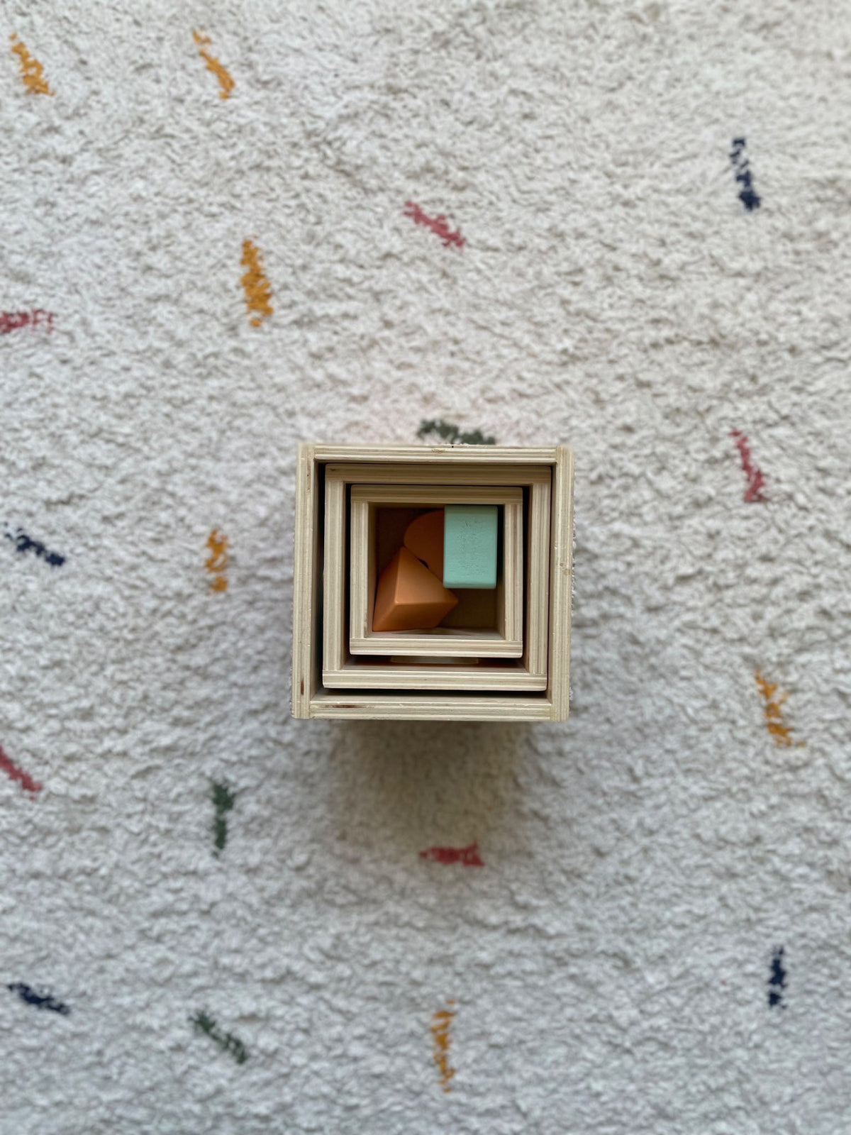 Wooden box and shape toy