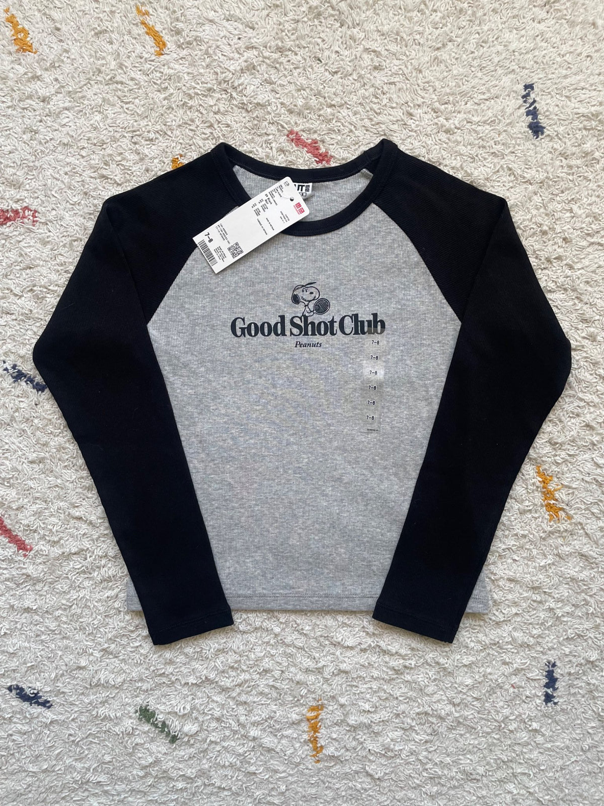 NWT 7-8Y snoopy long sleeve shirt, Kids 7