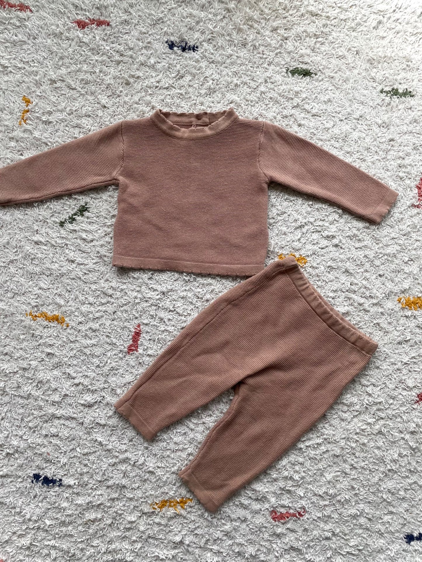 Snug waffle knit 0-3m outfit, Kids 3 Month (0-3M)