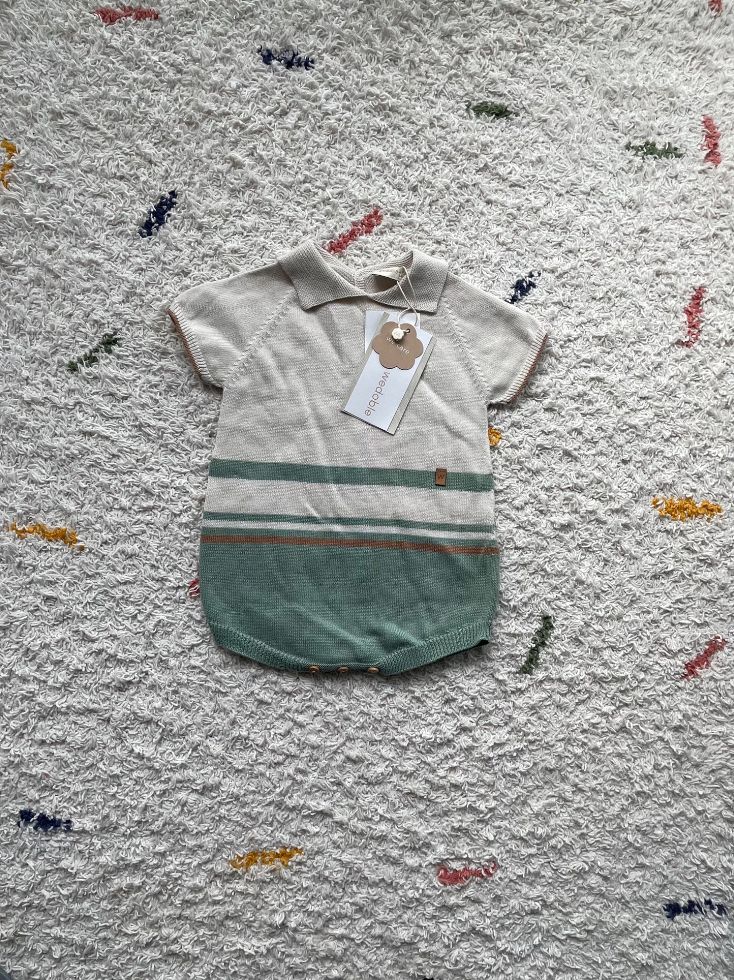 NWT Wedoble 6m collared bodysuit, Kids 6 Month (3-6M)