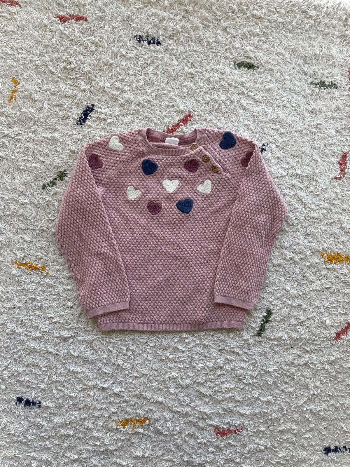 H&M heart sweater, Kids 18 Month (12-18M)
