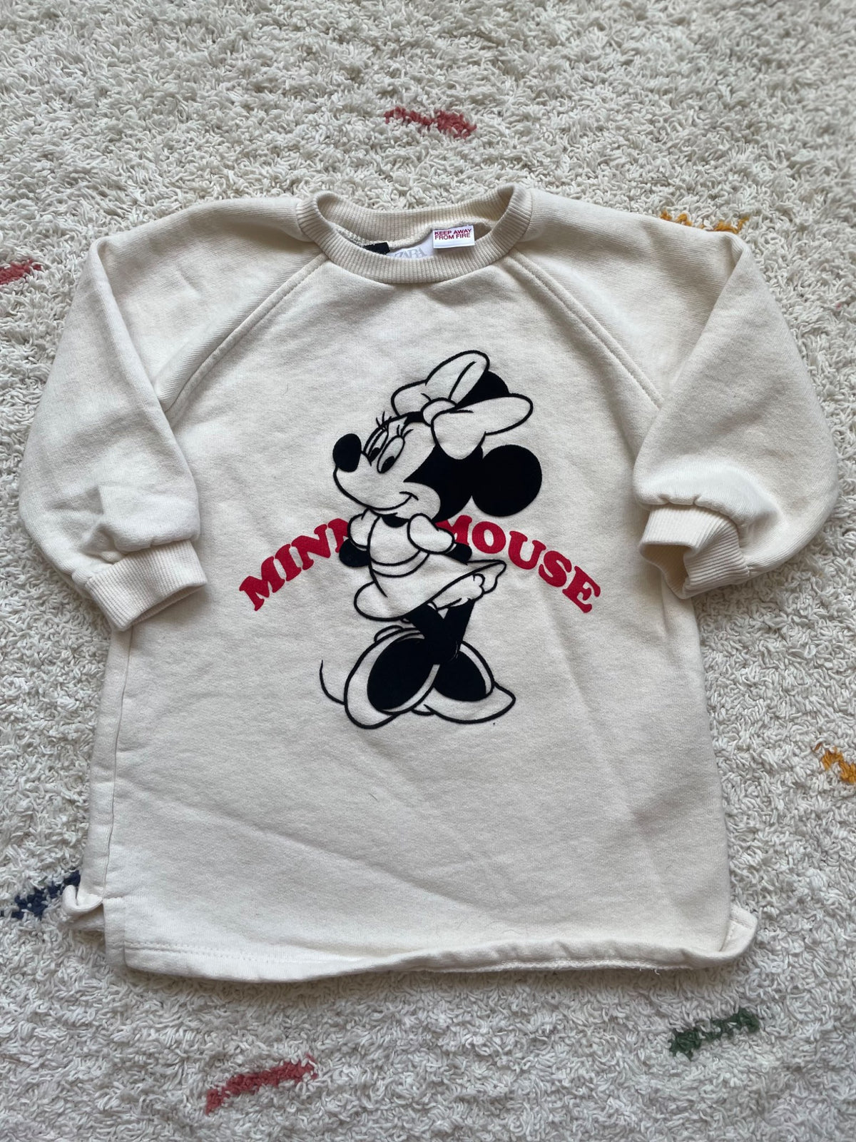 Zara minnie sweater dress 12-18m, Kids 18 Month (12-18M)