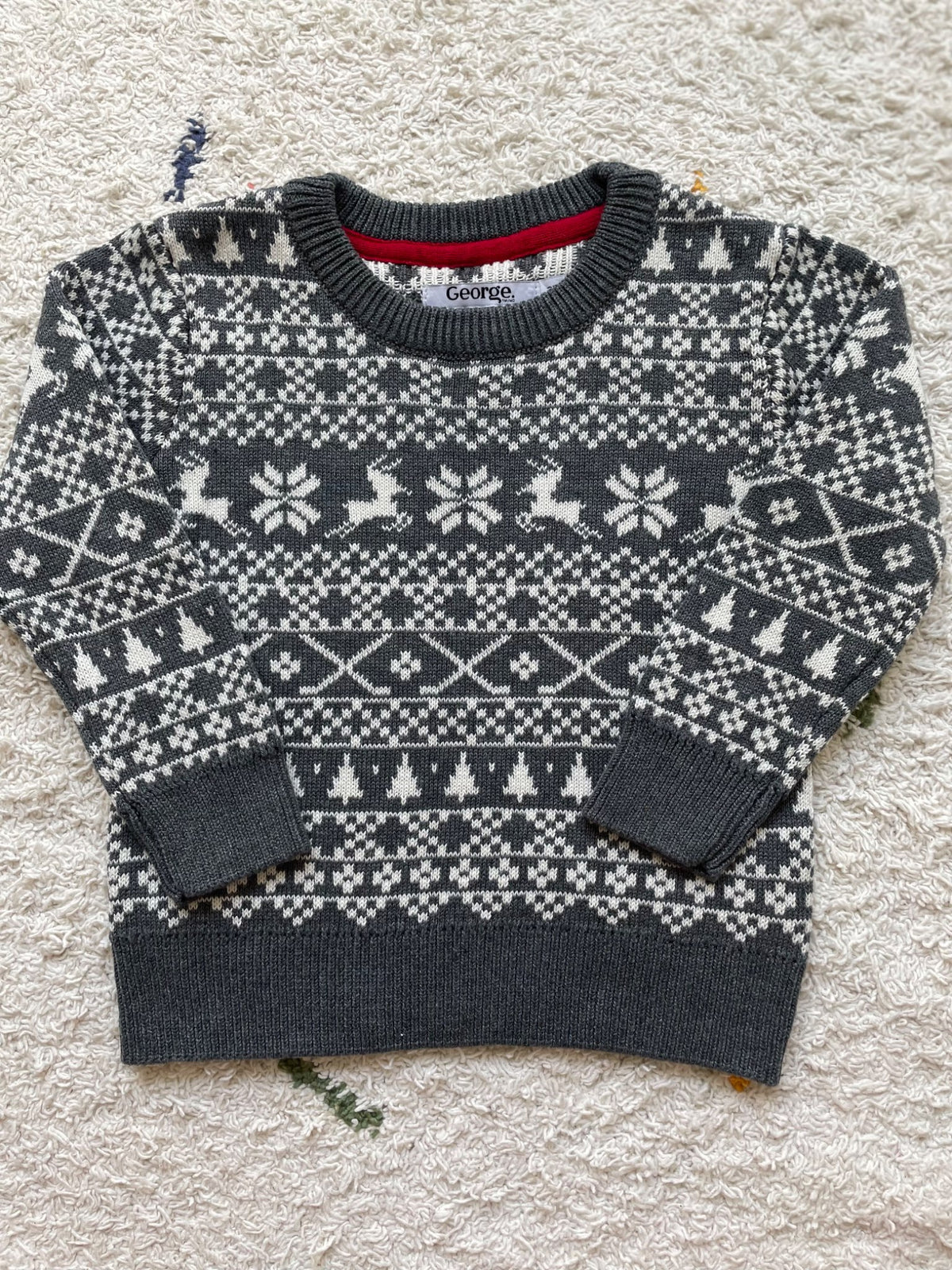 George knit christmas 3Y sweater, Kids 3T