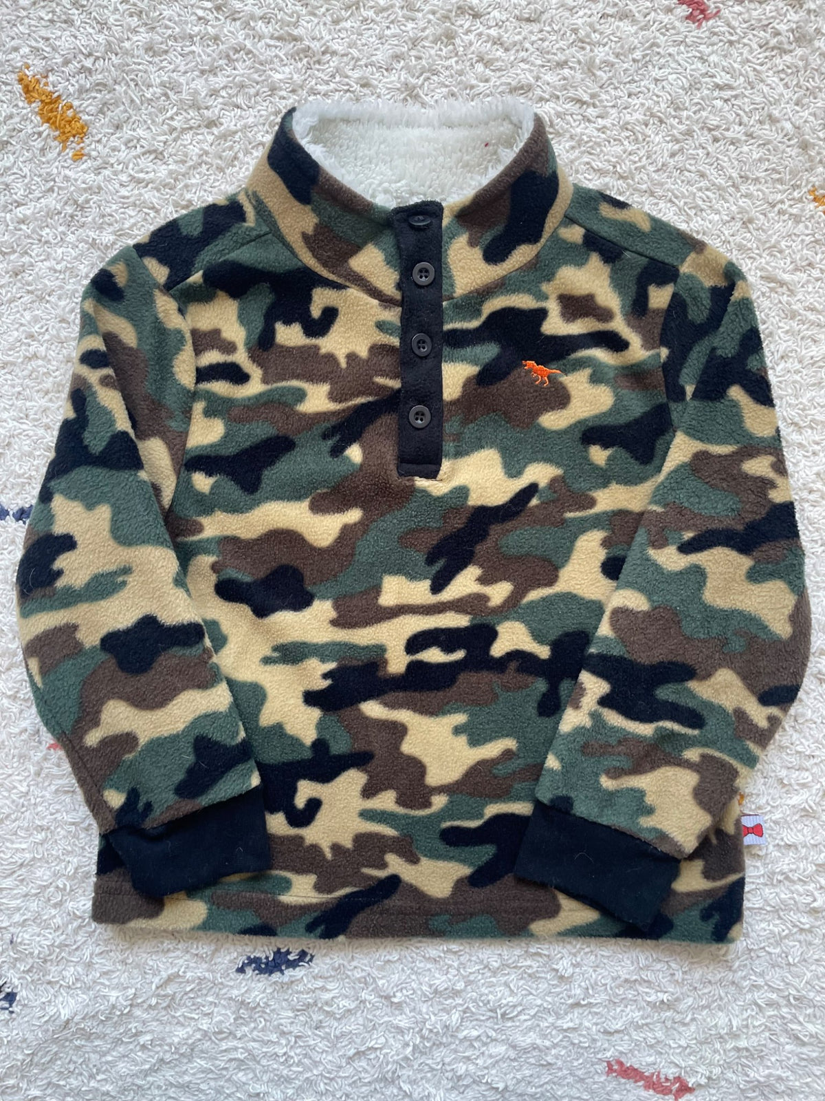 Dapper Dude fleece camo 4Y sweater, Kids 4/4T