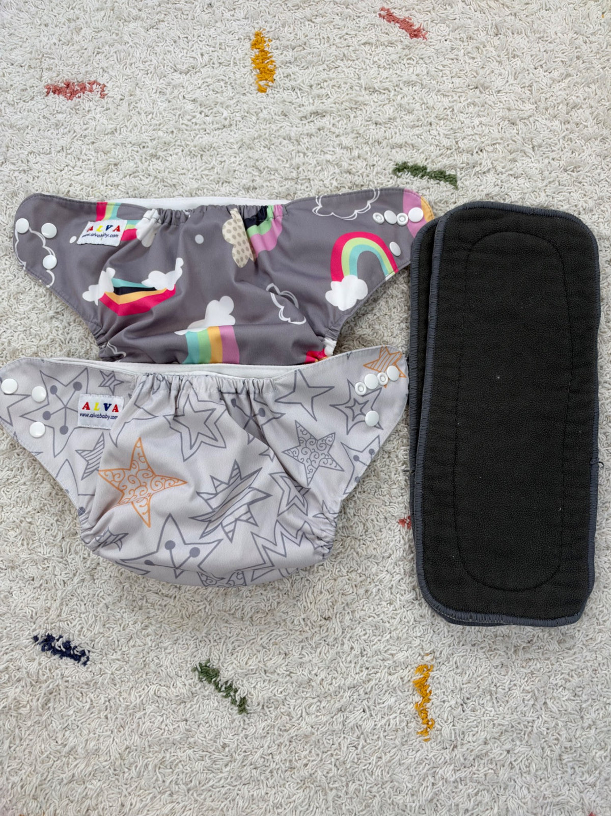Alva cloth diapers with inserts