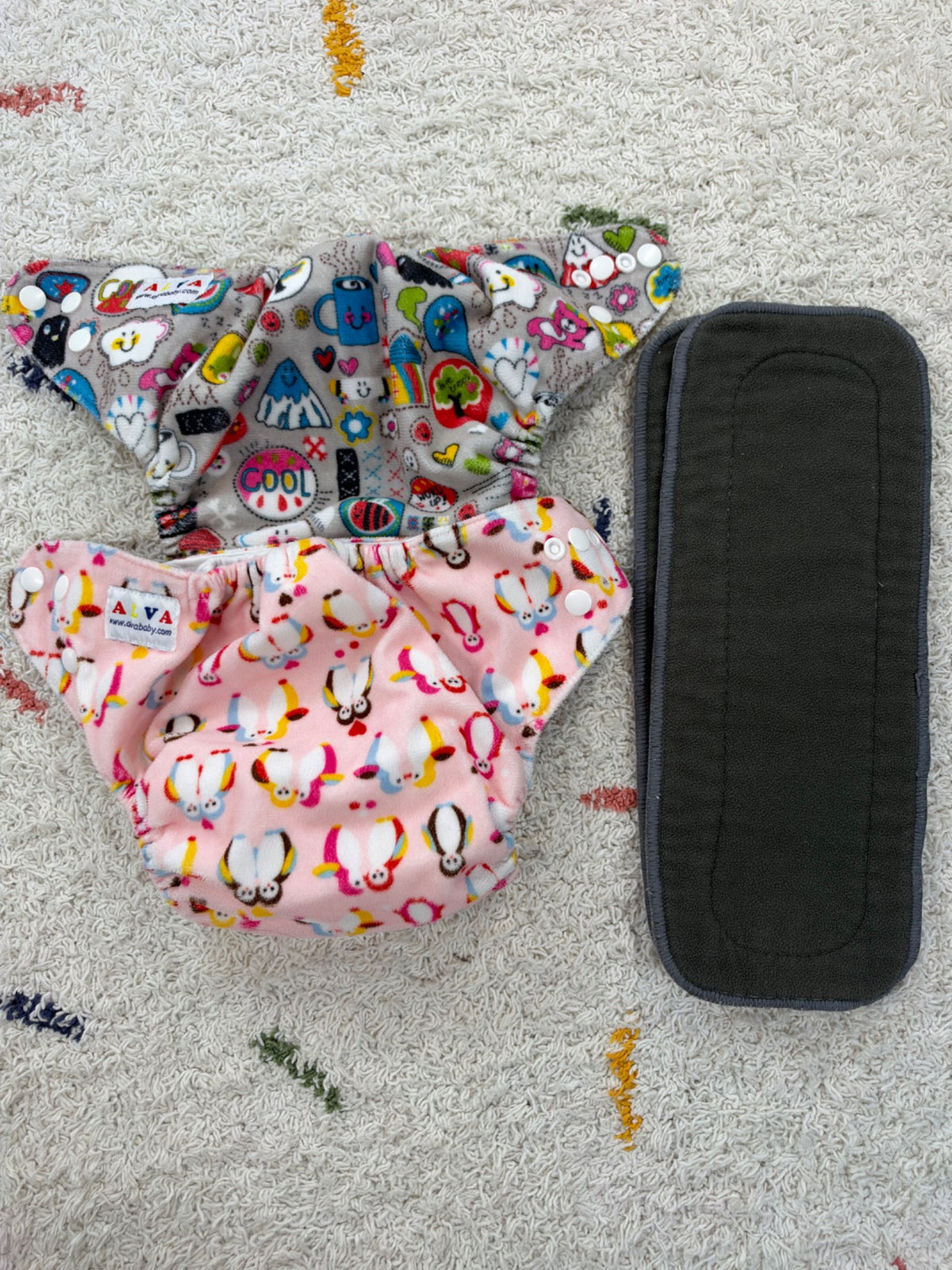 Alva cloth diapers with inserts