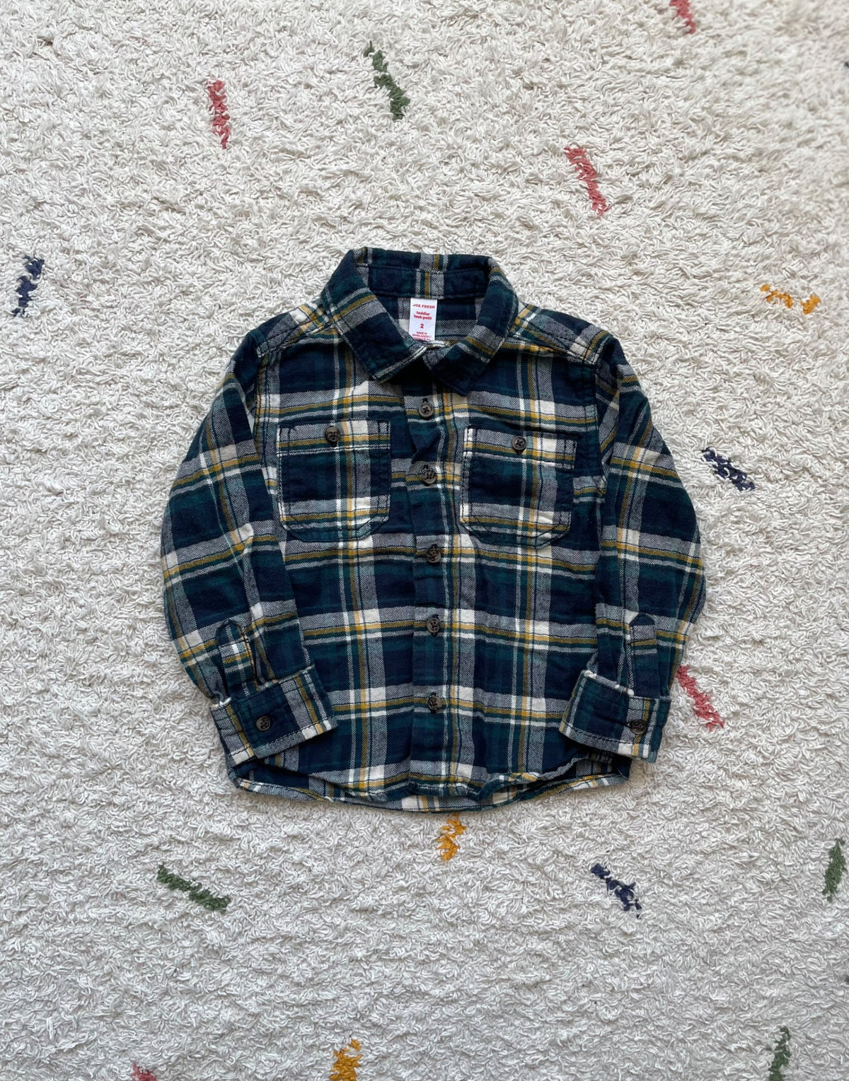2Y plaid button up, Kids 2T