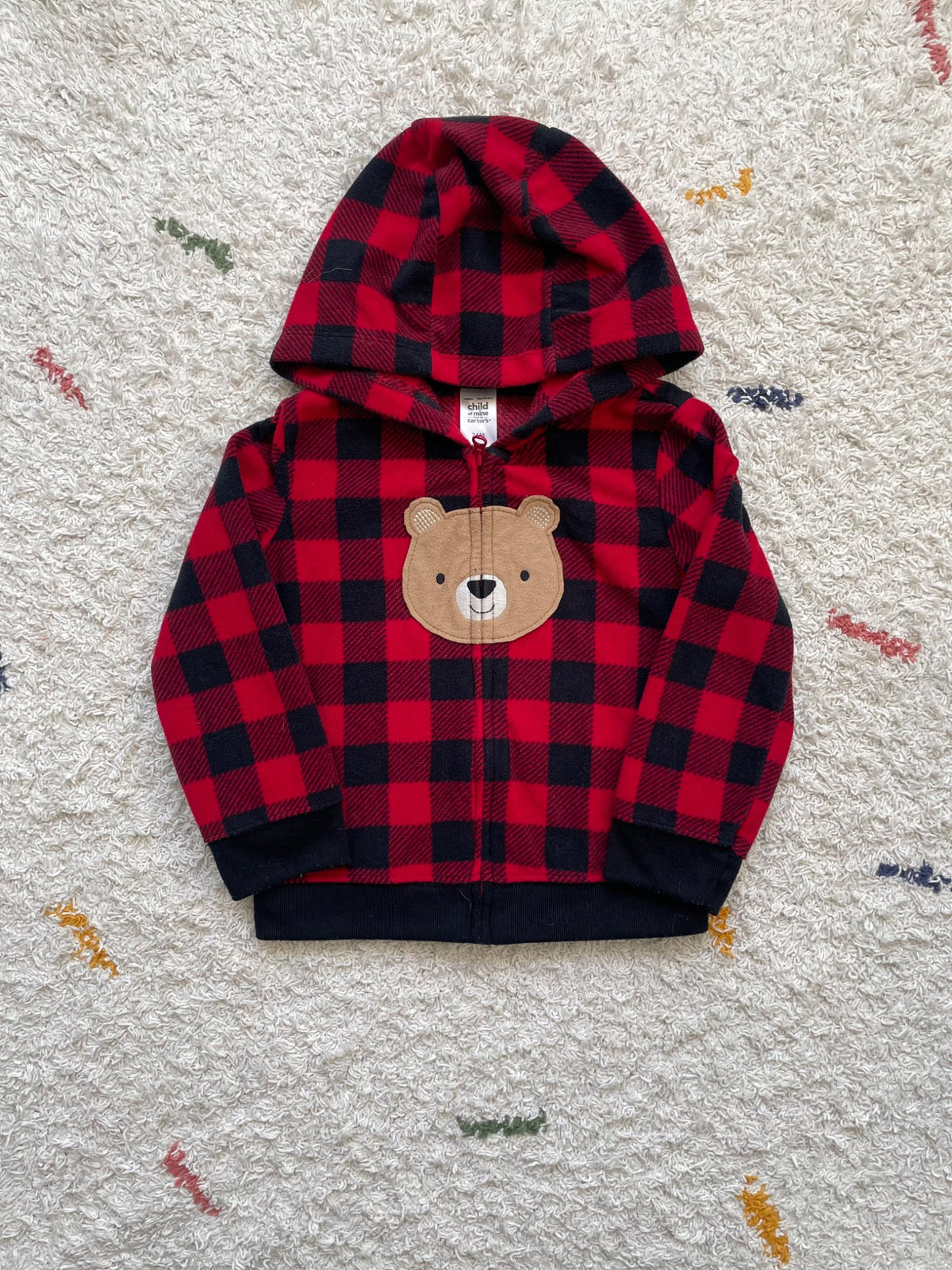 Carter's fleece 24m bear hoodie, Kids 2T