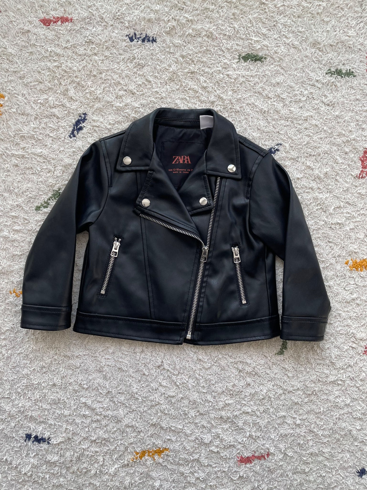 Zara 12-18m faux lether jacket, Kids 18 Month (12-18M)