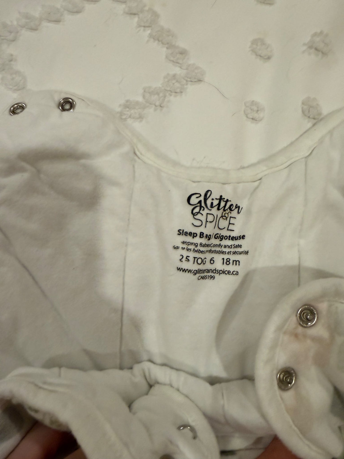 2.5 TOG small shop sleep sac, 12-18 Months (Large)