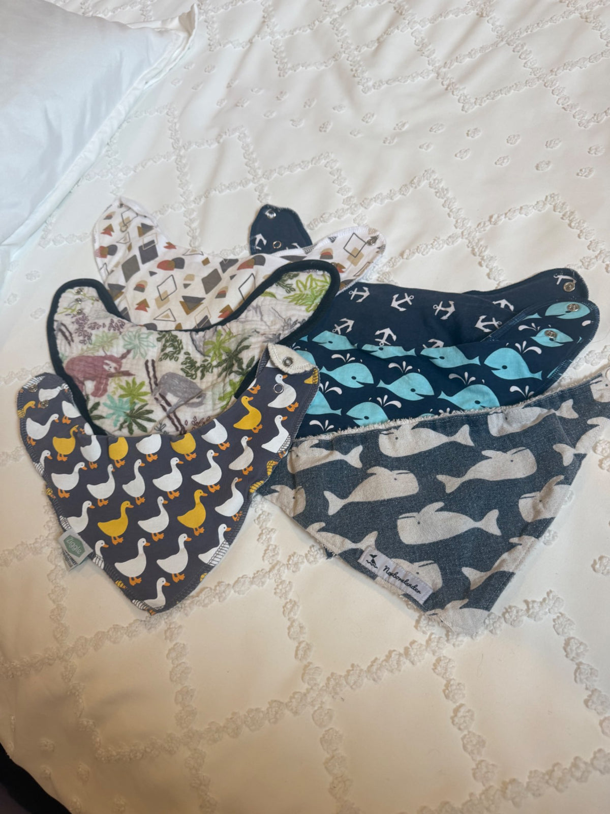 6 drool bibs