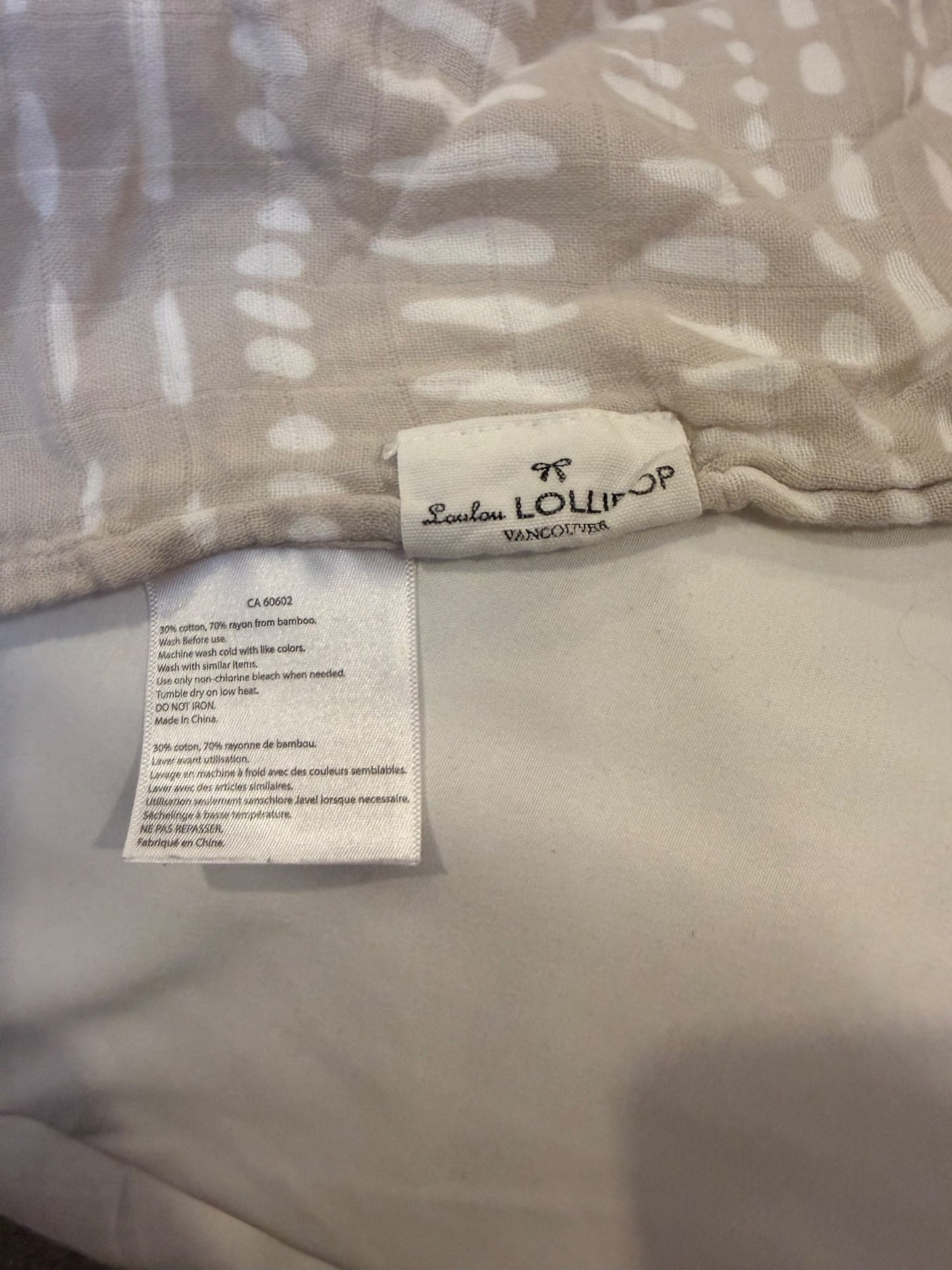 Gender neutral large swaddle