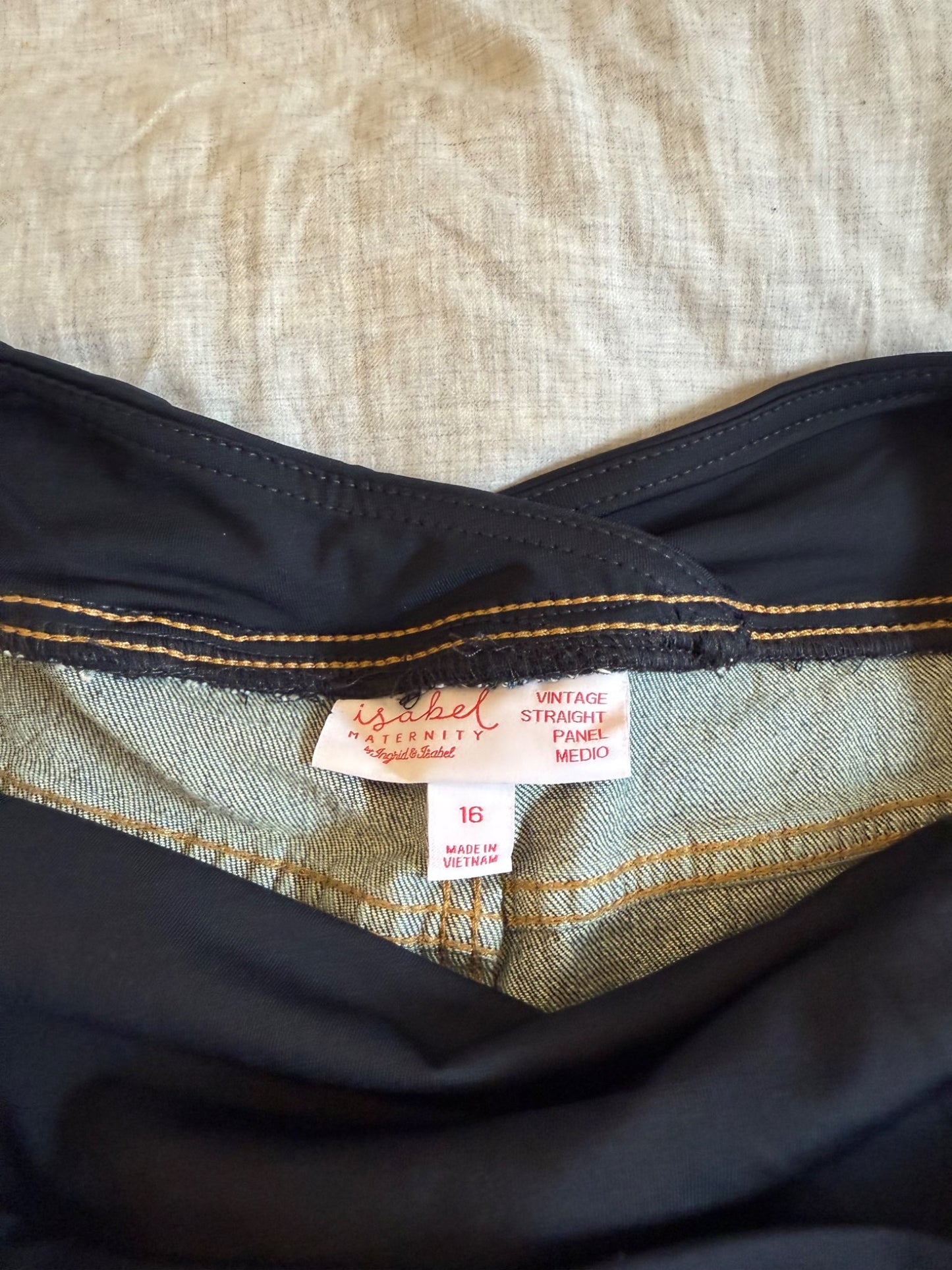Maternity straight leg jeans , Maternity XL (16-18)