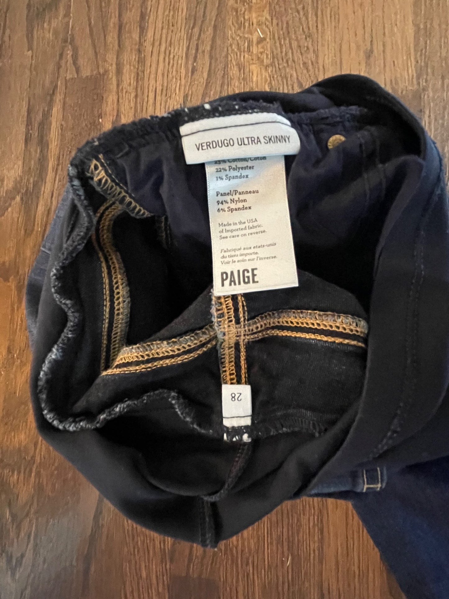 Paige Maternity Jeans - Size 28, Maternity S (4-6)