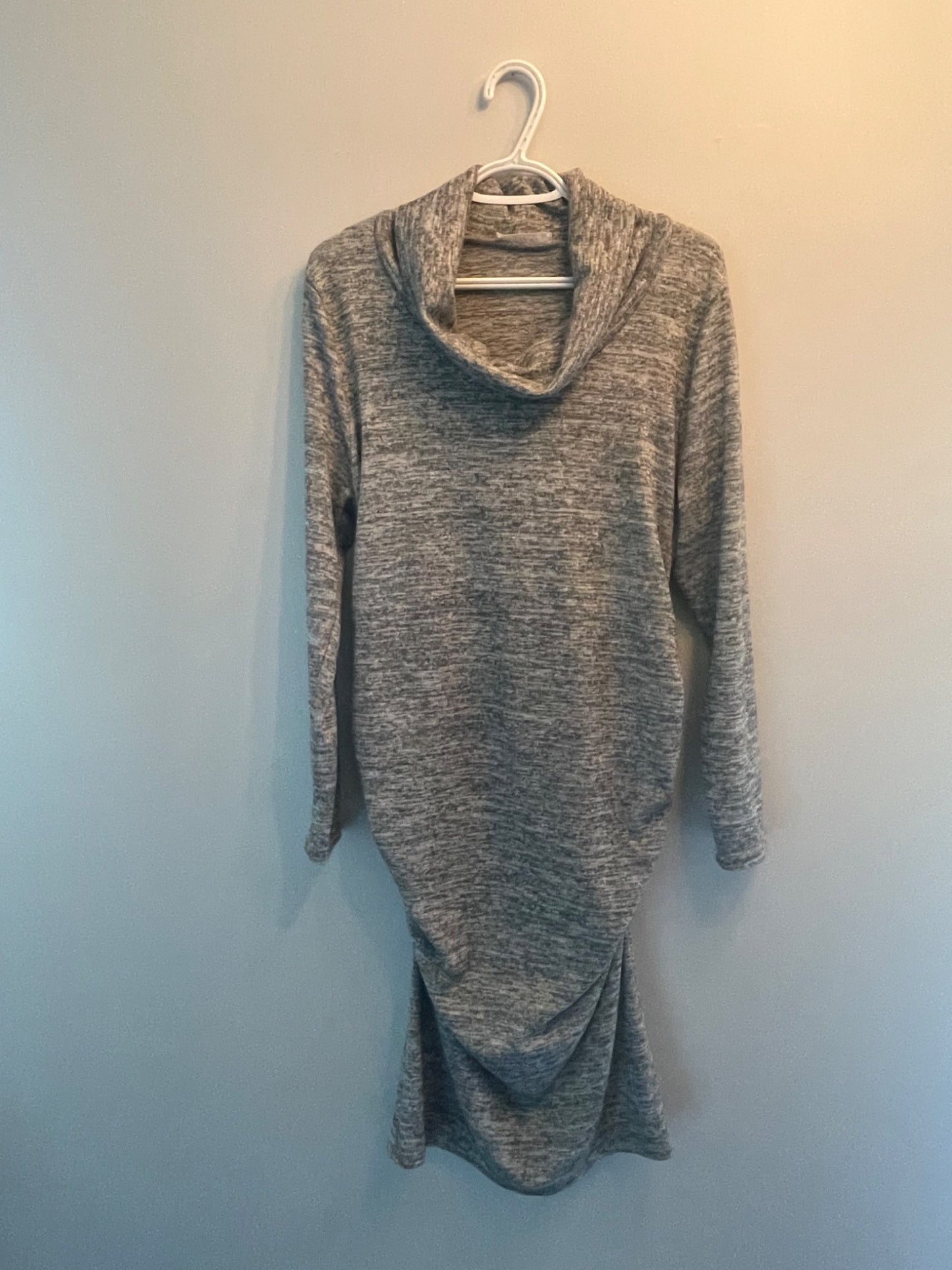 HelloMiz Grey Maternity Dress - L/XL, Maternity L (12-14)