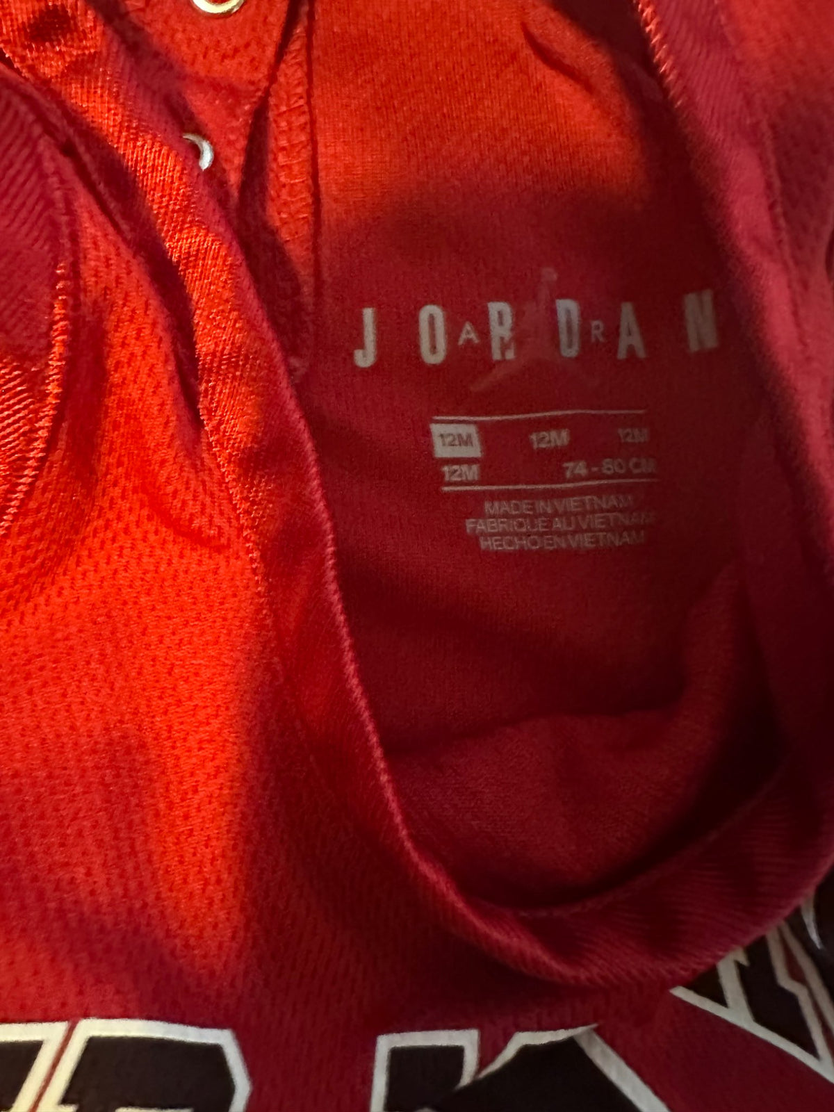 Jordan Jersey Onesie. Retails $50, Kids 12 Month (9-12M)
