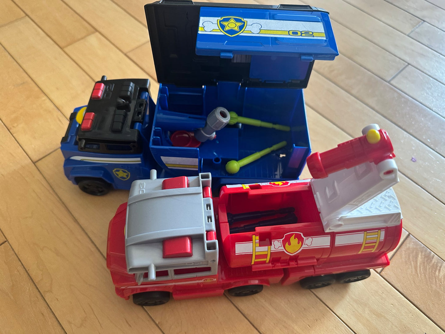 Paw Patrol Vehicles - Chase and Marshall. Retails $20 each