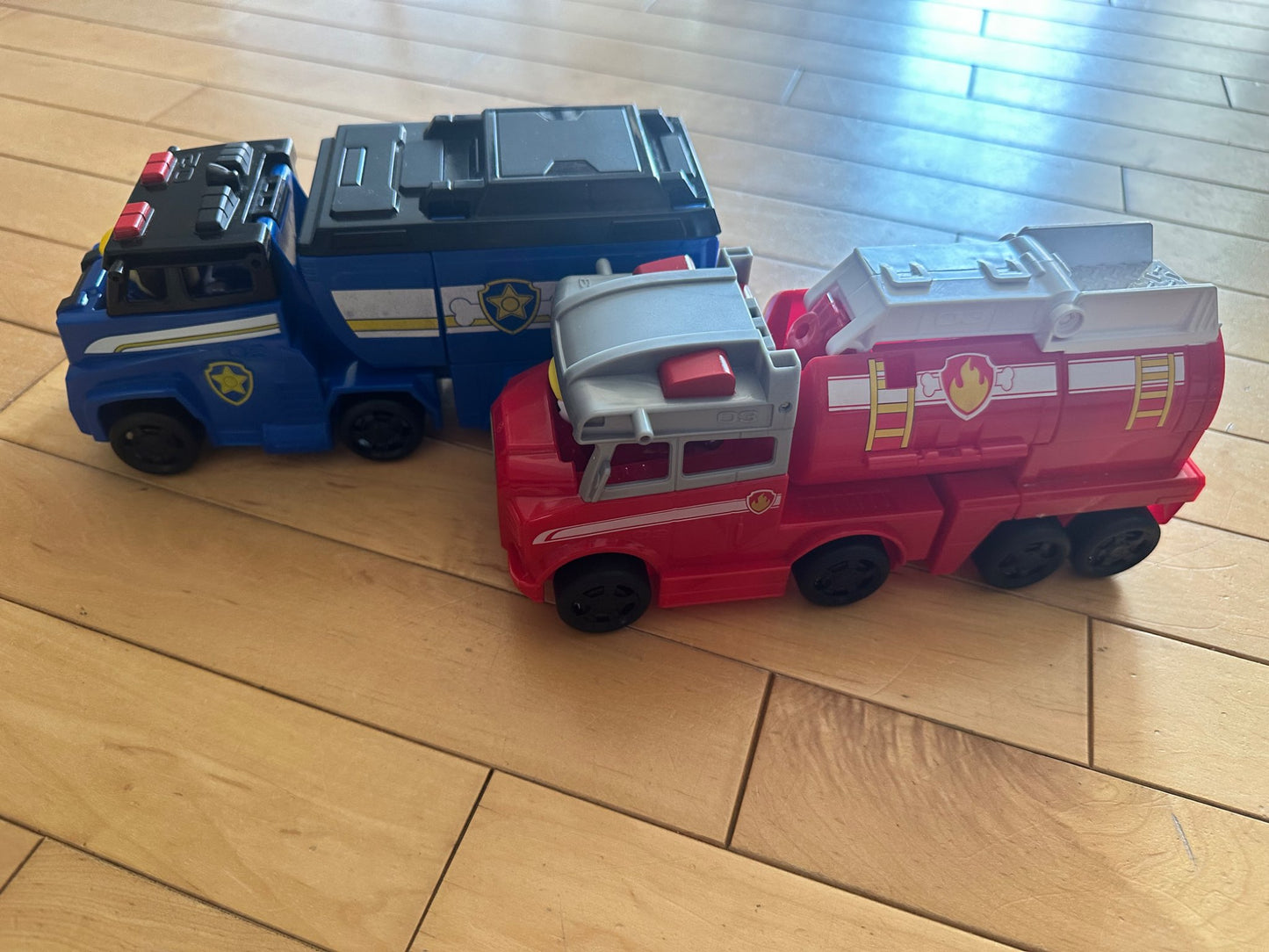 Paw Patrol Vehicles - Chase and Marshall. Retails $20 each