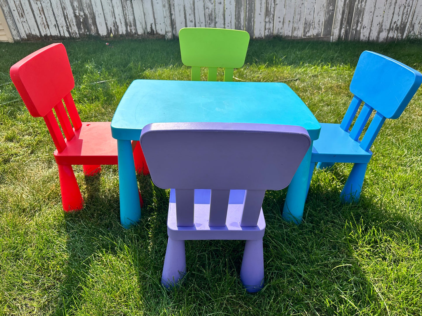 Mammut ikea kids table and chairs. Retails $145.