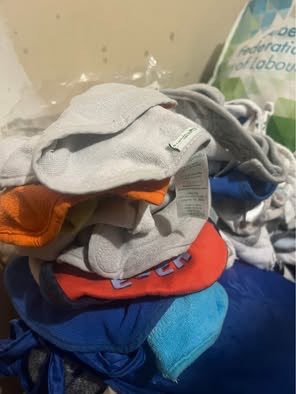 Bunch of baby bibs