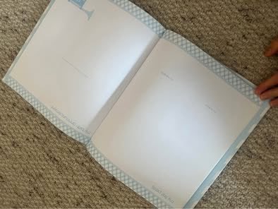 NEW Baby hand print kit and photo memory scrapbook