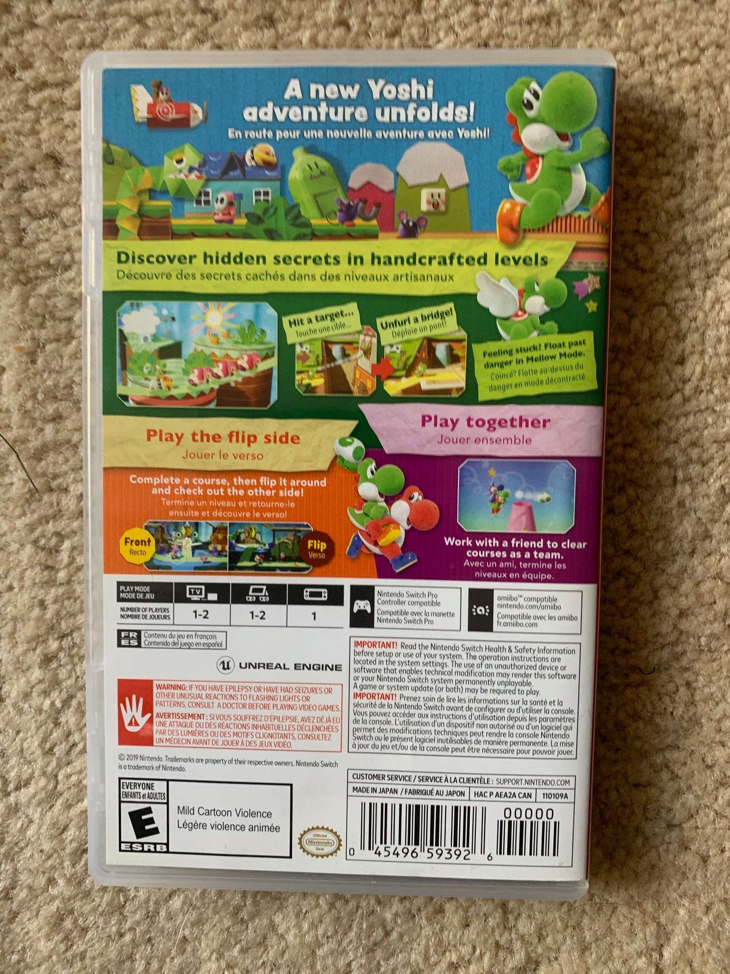 Nintendo Switch Game - Yoshi's Crafted World
