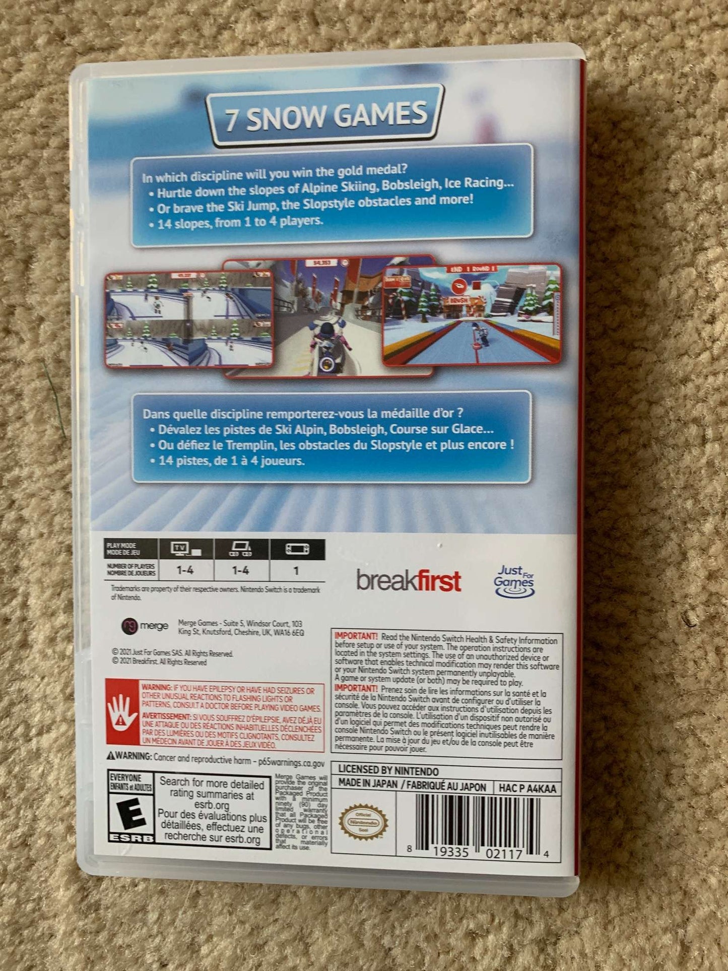 Nintendo Switch Game - Instant Sports Winter Games