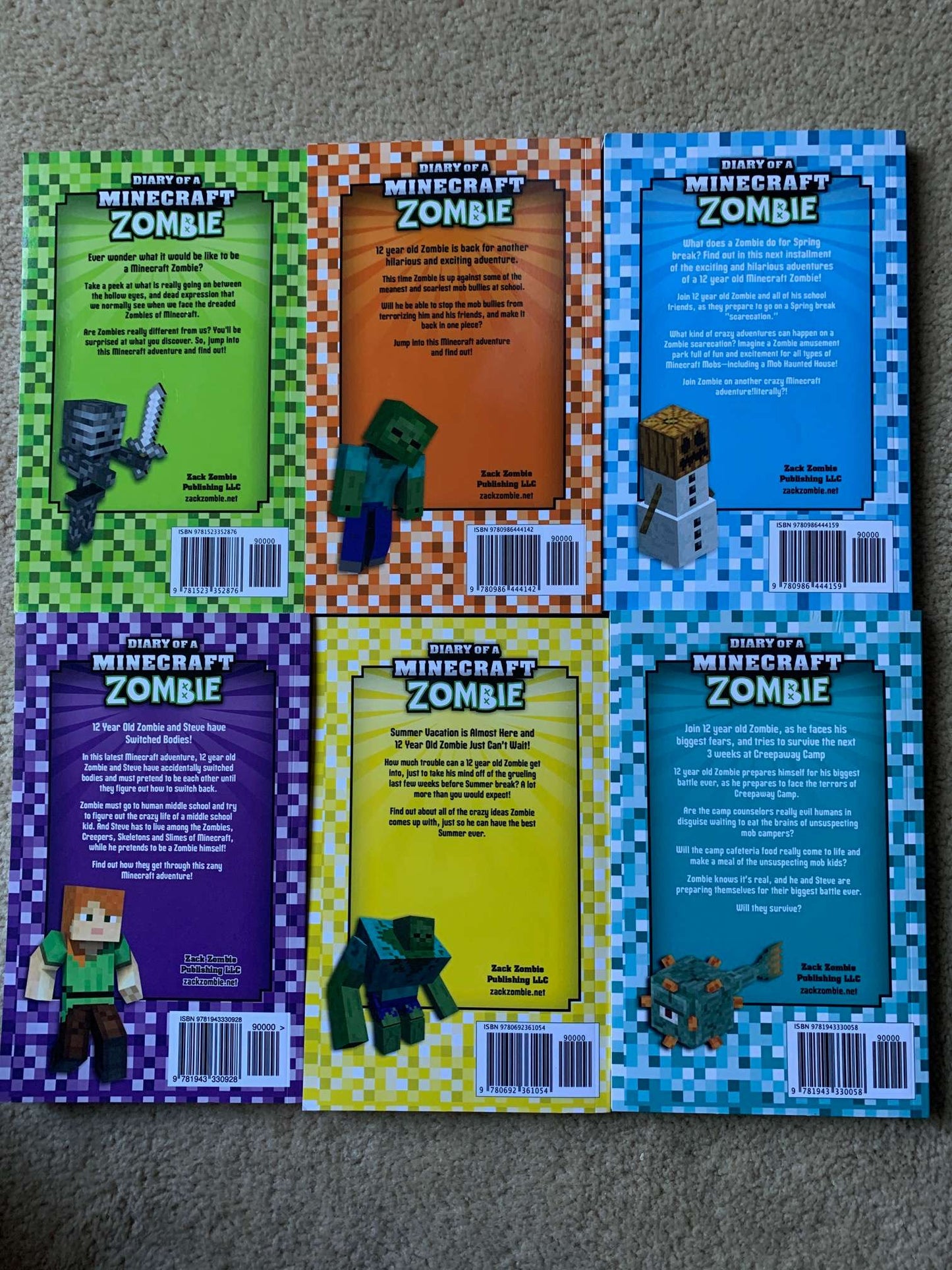 Minecraft Book Set, Paperback, Books 1-6