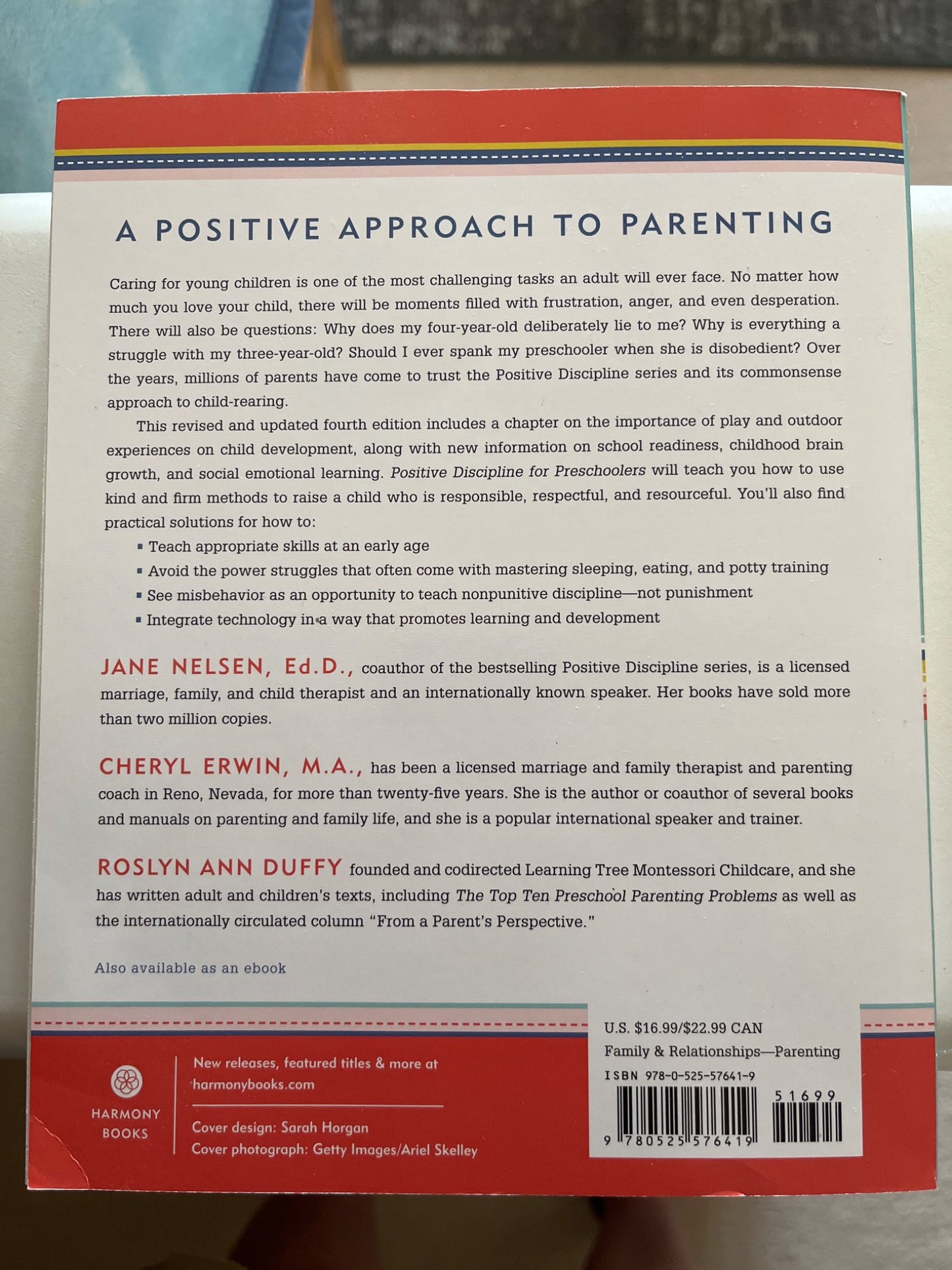 Positive Discipline for Preschoolers by Jane Neilson, Cheryl Erwin and Roslyn Duffy