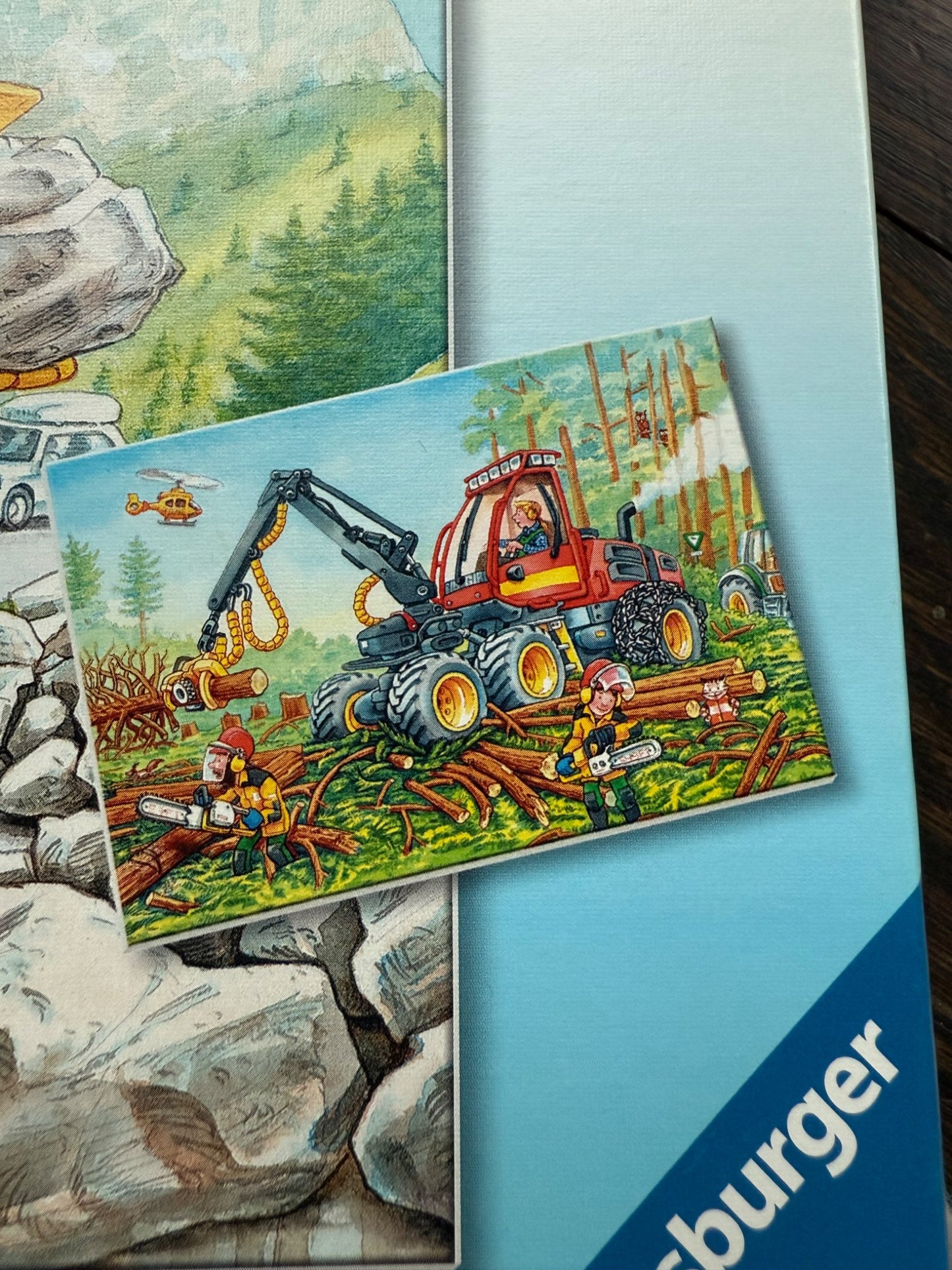 Ravensburger Puzzles (2 in box) - Construction Equipment (EUC)