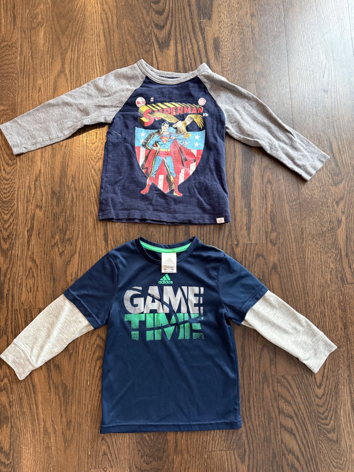 Boys long sleeve t-shorts - size 3, Kids 3T