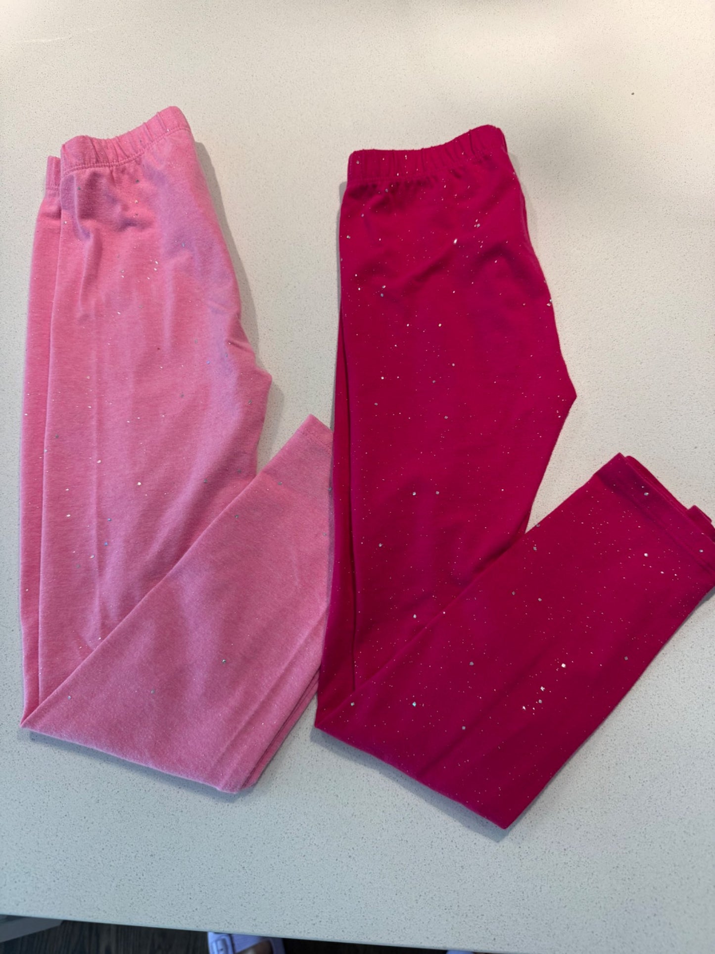 Pink sparkly leggings (Gap S (6-7)) , Kids 6/6X